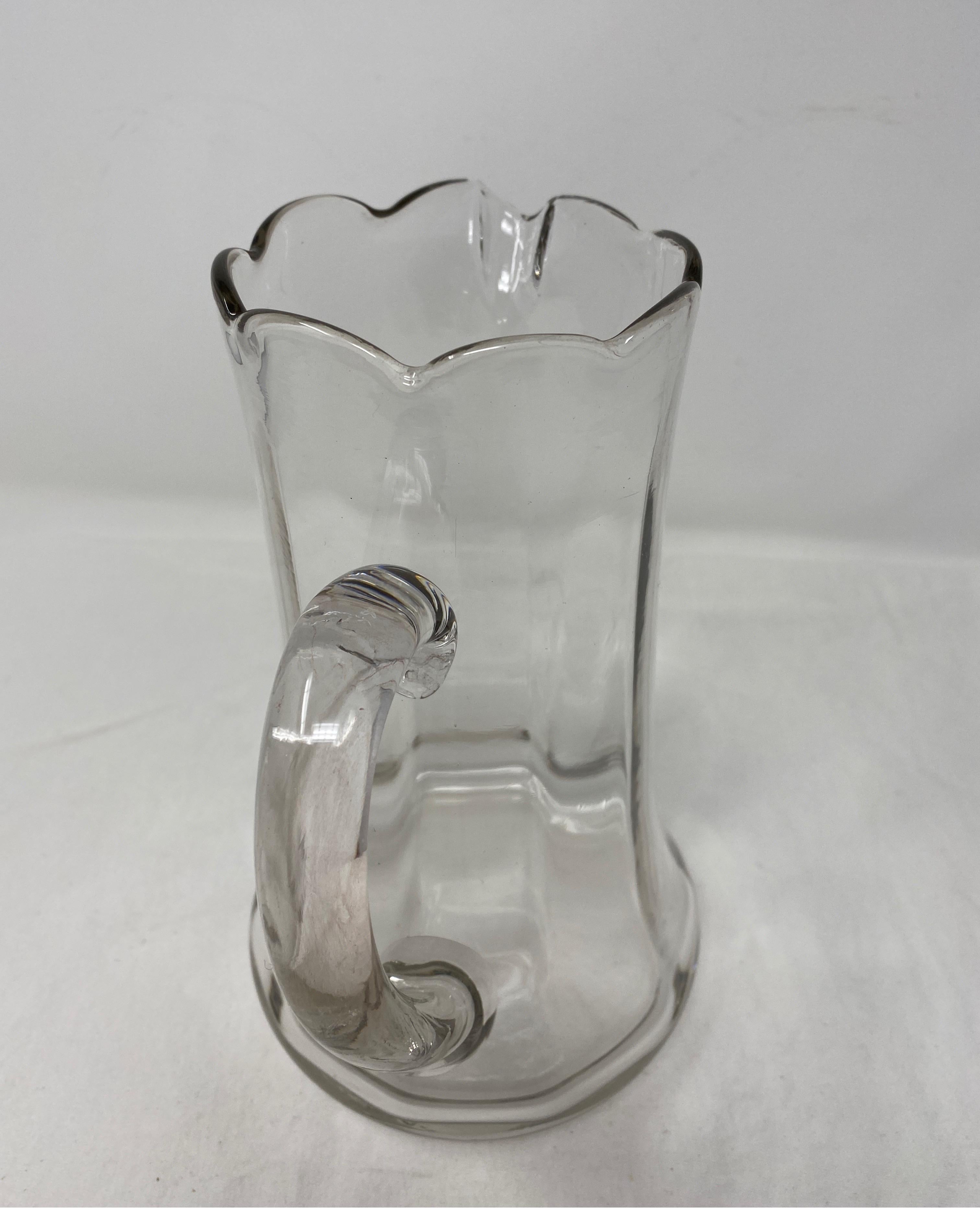 Antique crystal pitcher, 19th century.

7.5