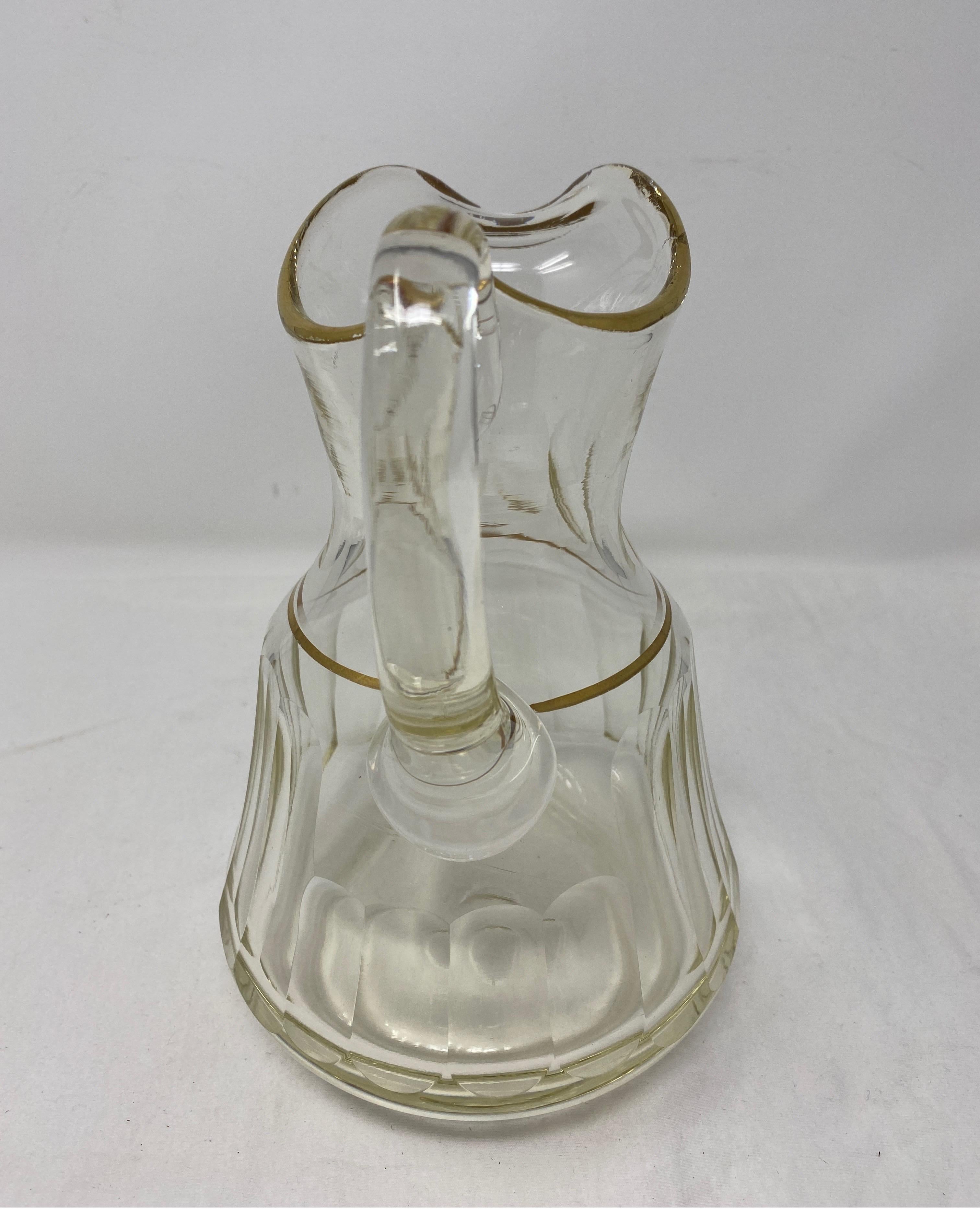 Antique Crystal Pitcher, 19th Century. 

5.5 