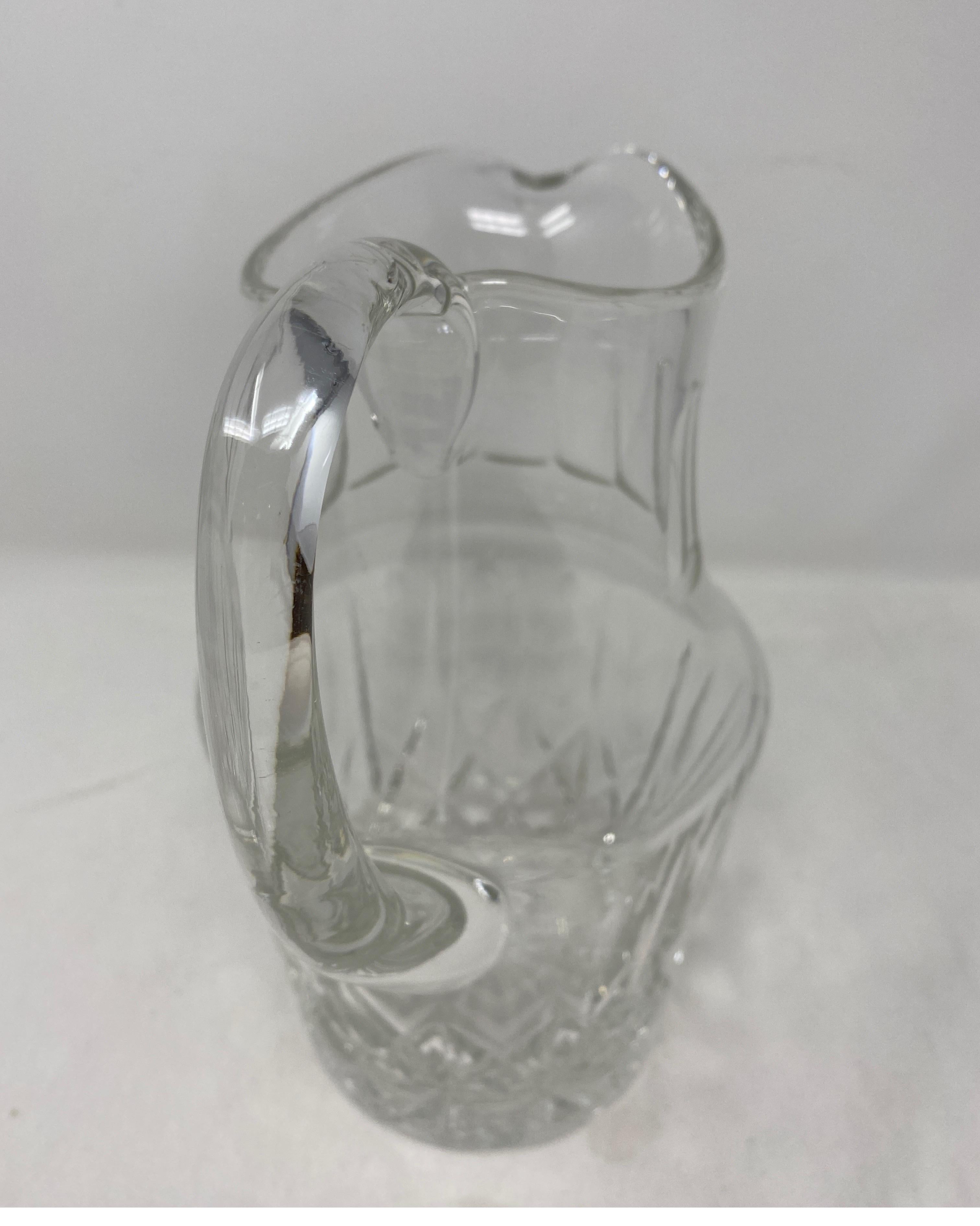 Antique crystal pitcher. 19th century.
7
