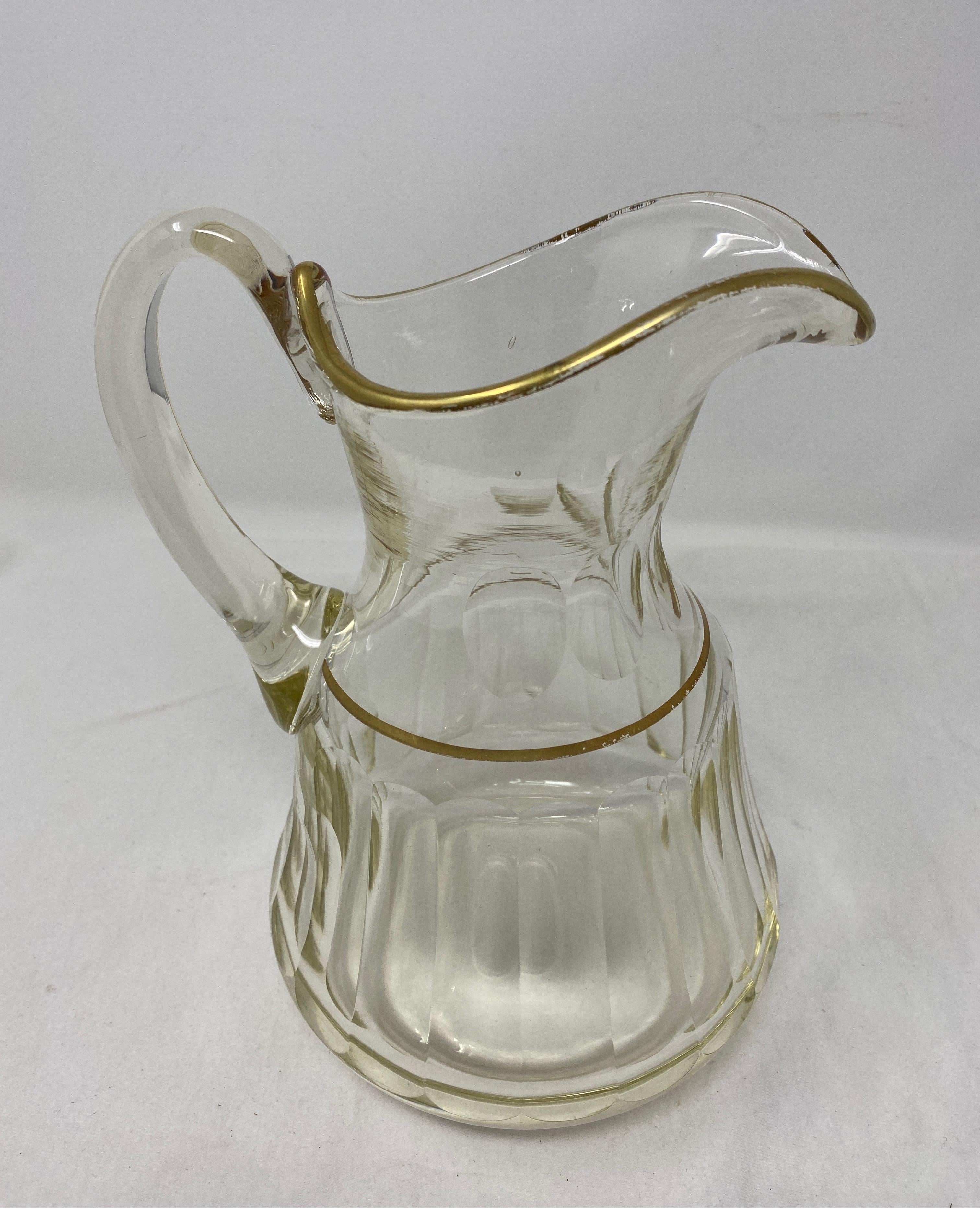 crystal pitcher vintage