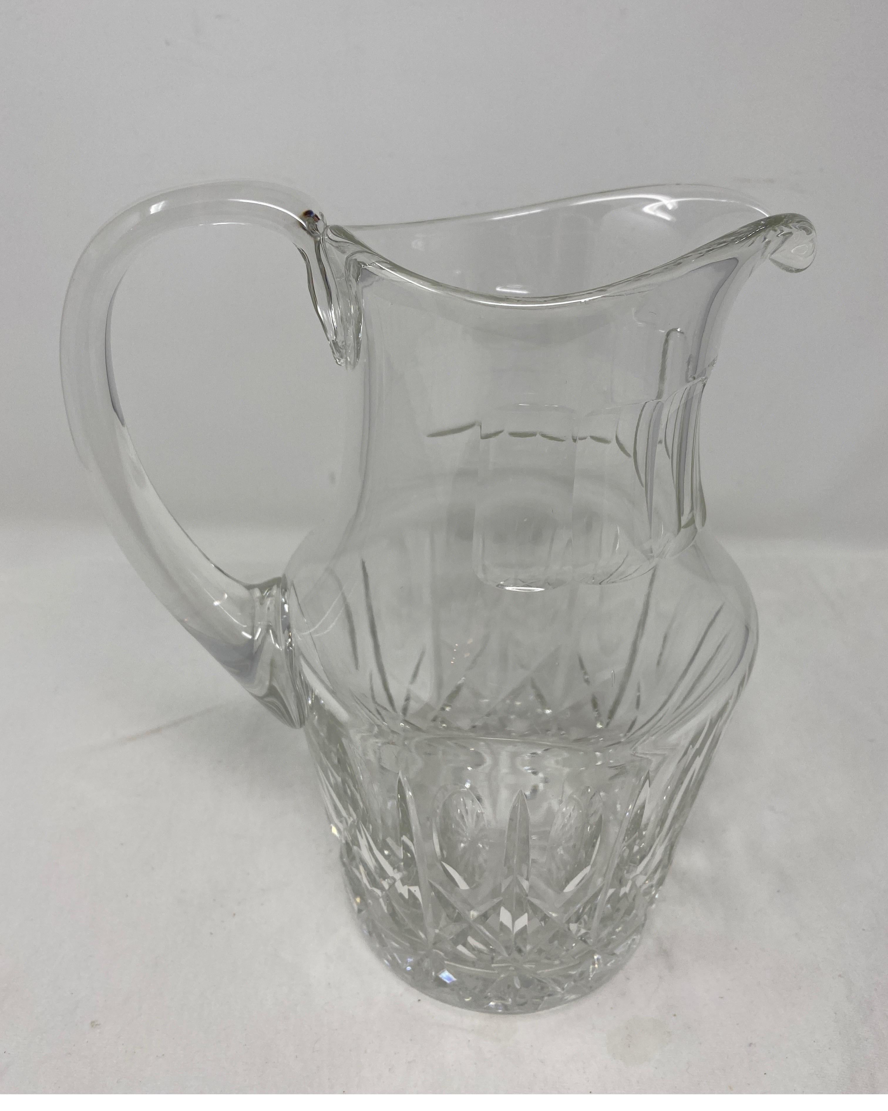 vintage crystal pitcher