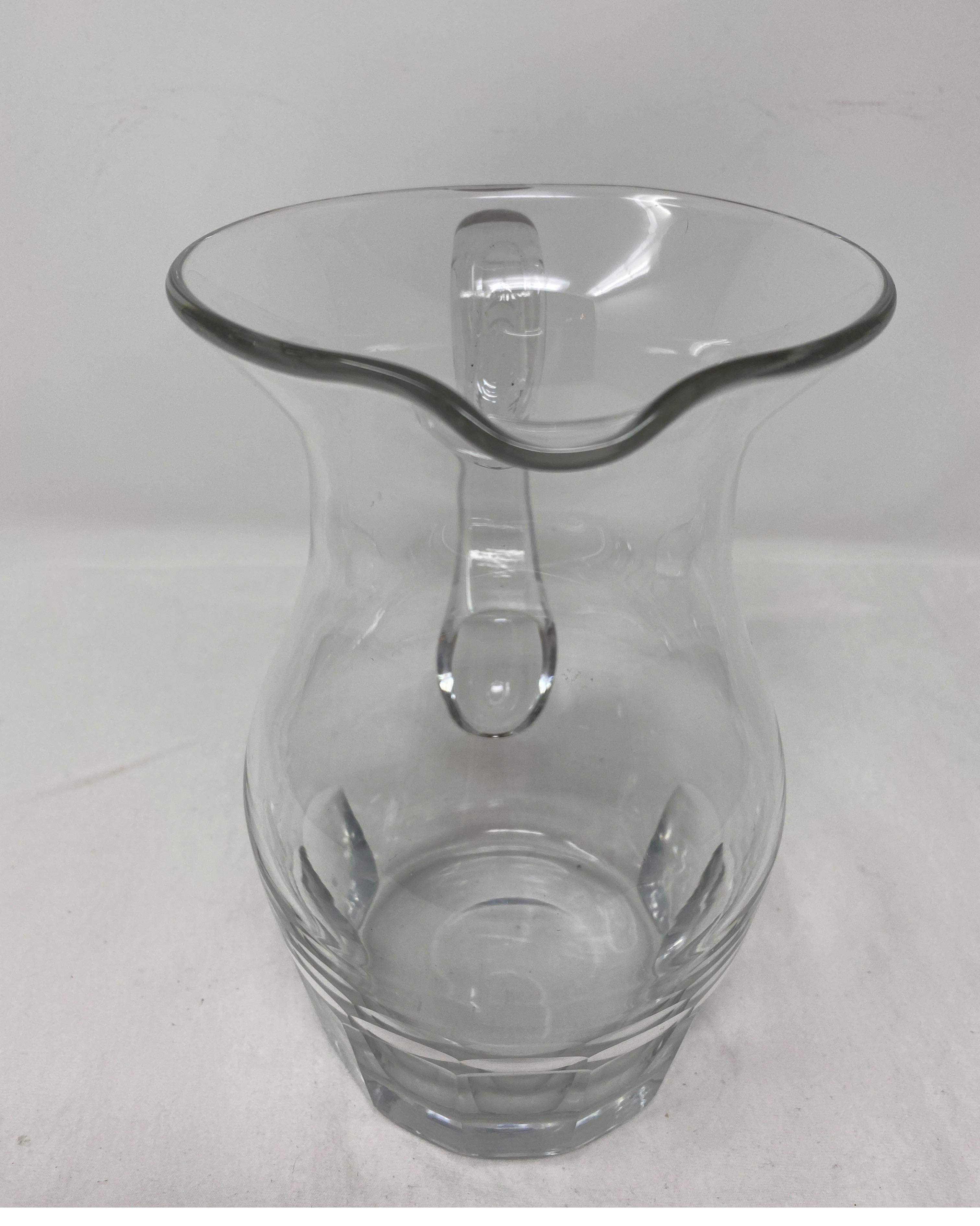 crystal pitcher vintage