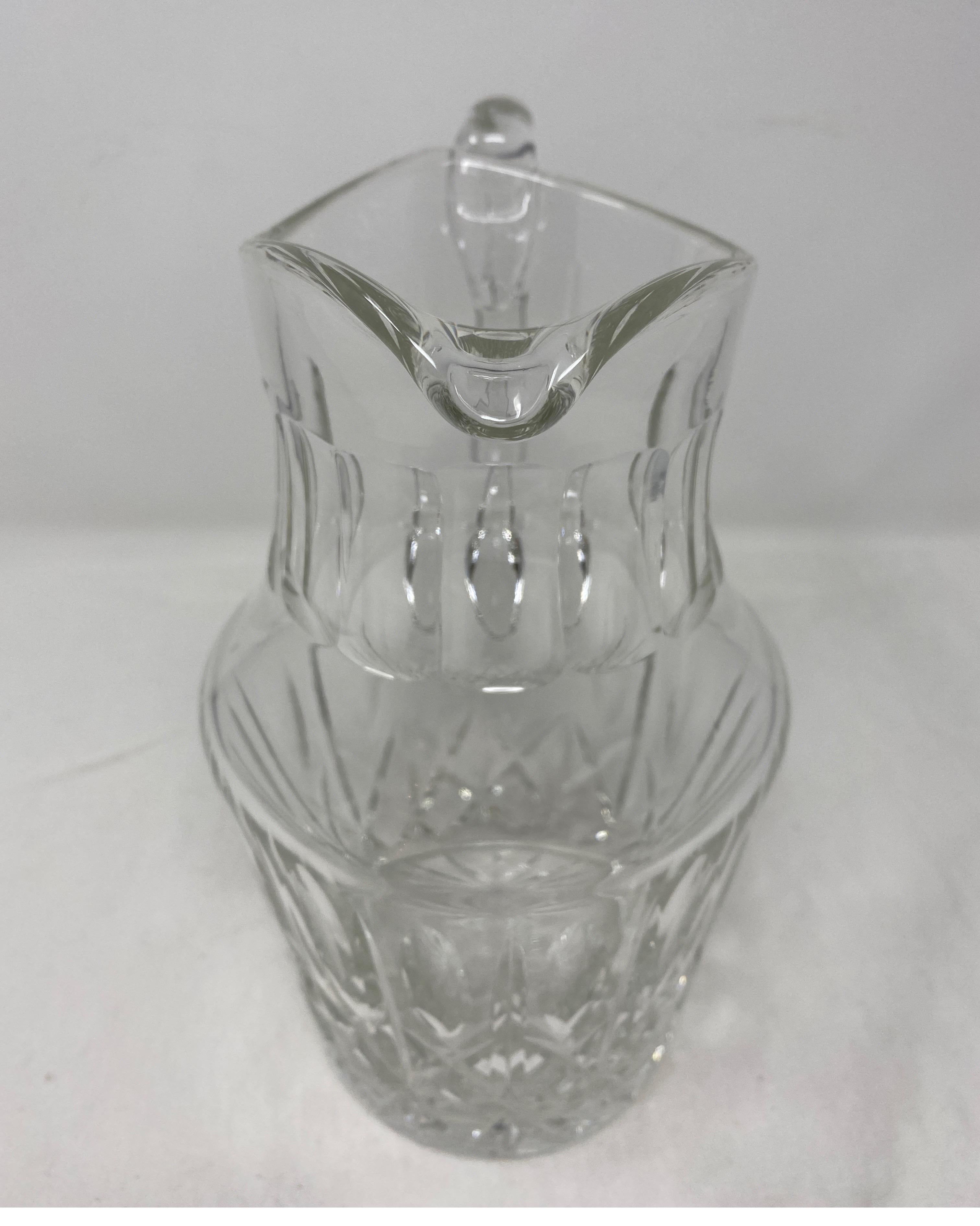 crystal pitcher vintage