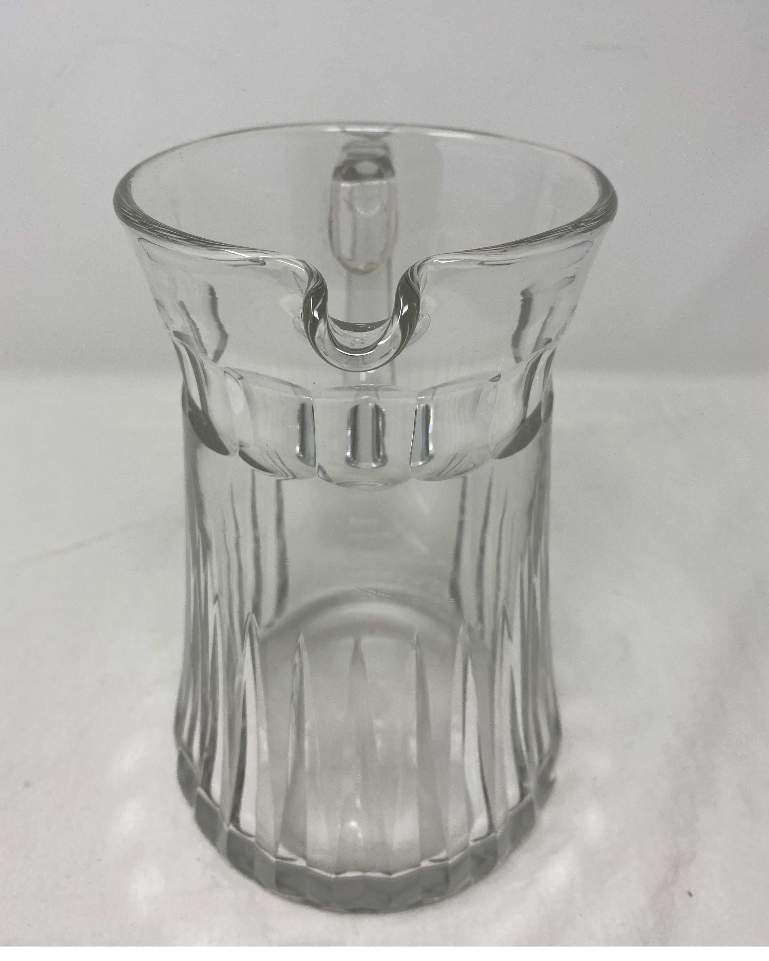 French Antique Crystal Pitcher