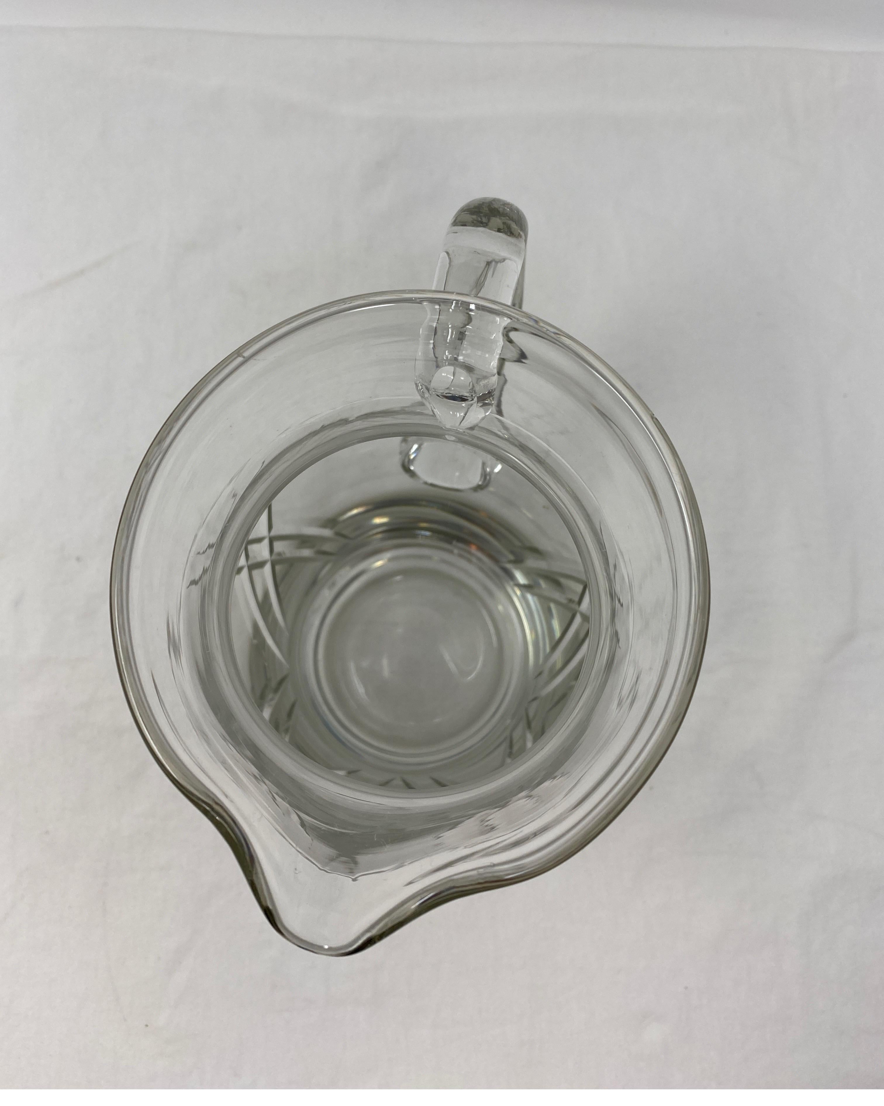 19th Century Antique Crystal Pitcher For Sale