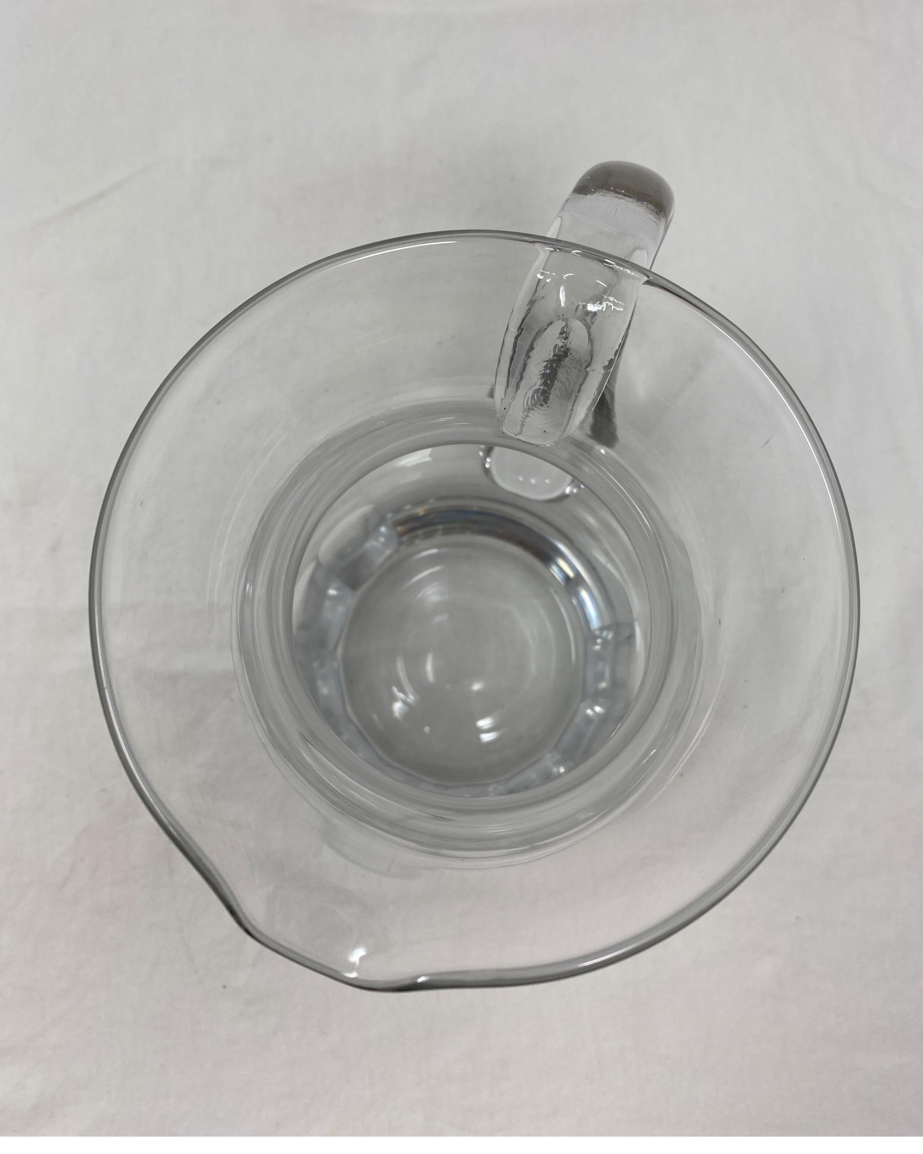 vintage crystal water pitcher