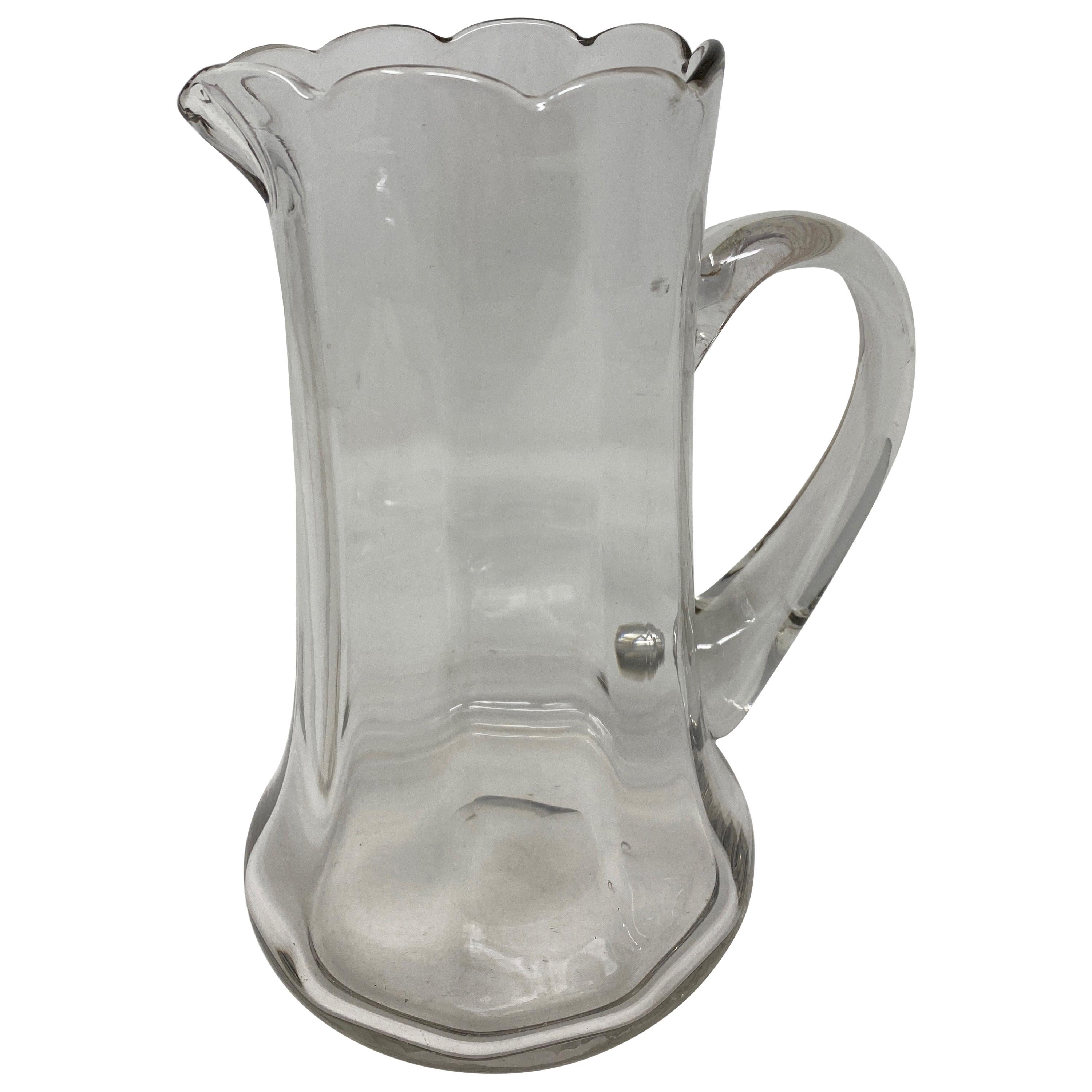 Antique Crystal Pitcher For Sale at 1stDibs