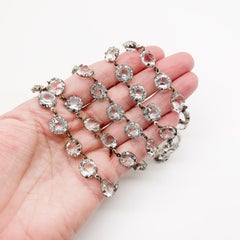 Antique Crystal Rivière Necklace 1920s