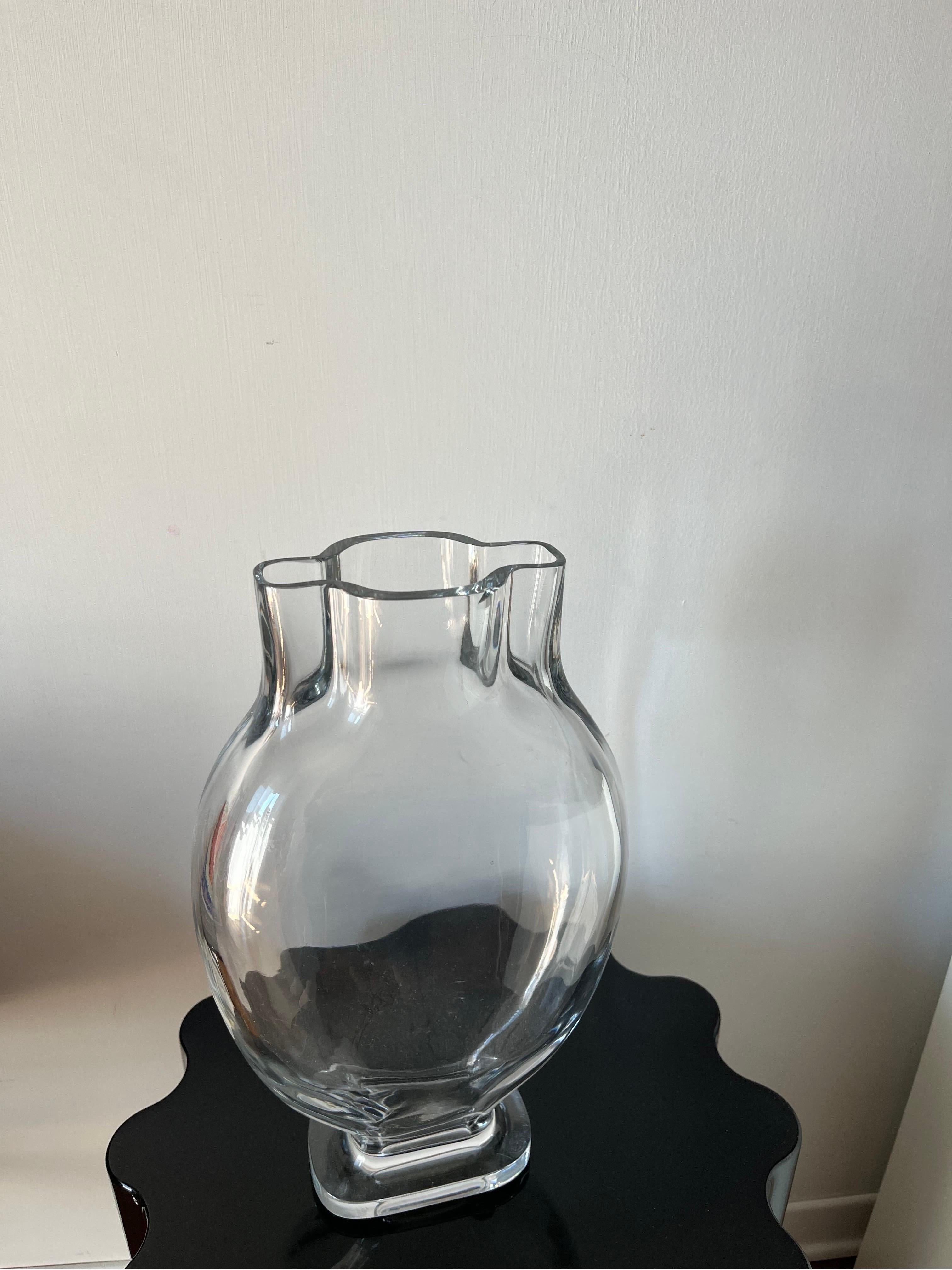 Antique Crystal Vase Made in France 1950s, Art In Good Condition For Sale In Foggia, FG