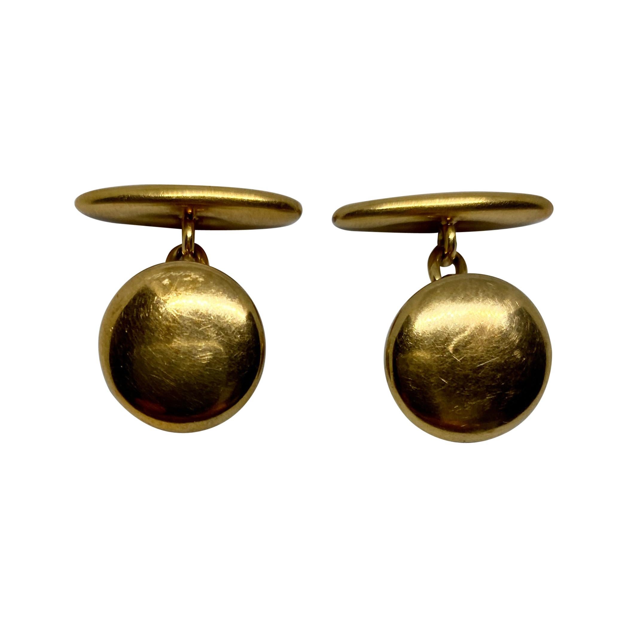 Antique Cufflinks in 14k Yellow Gold