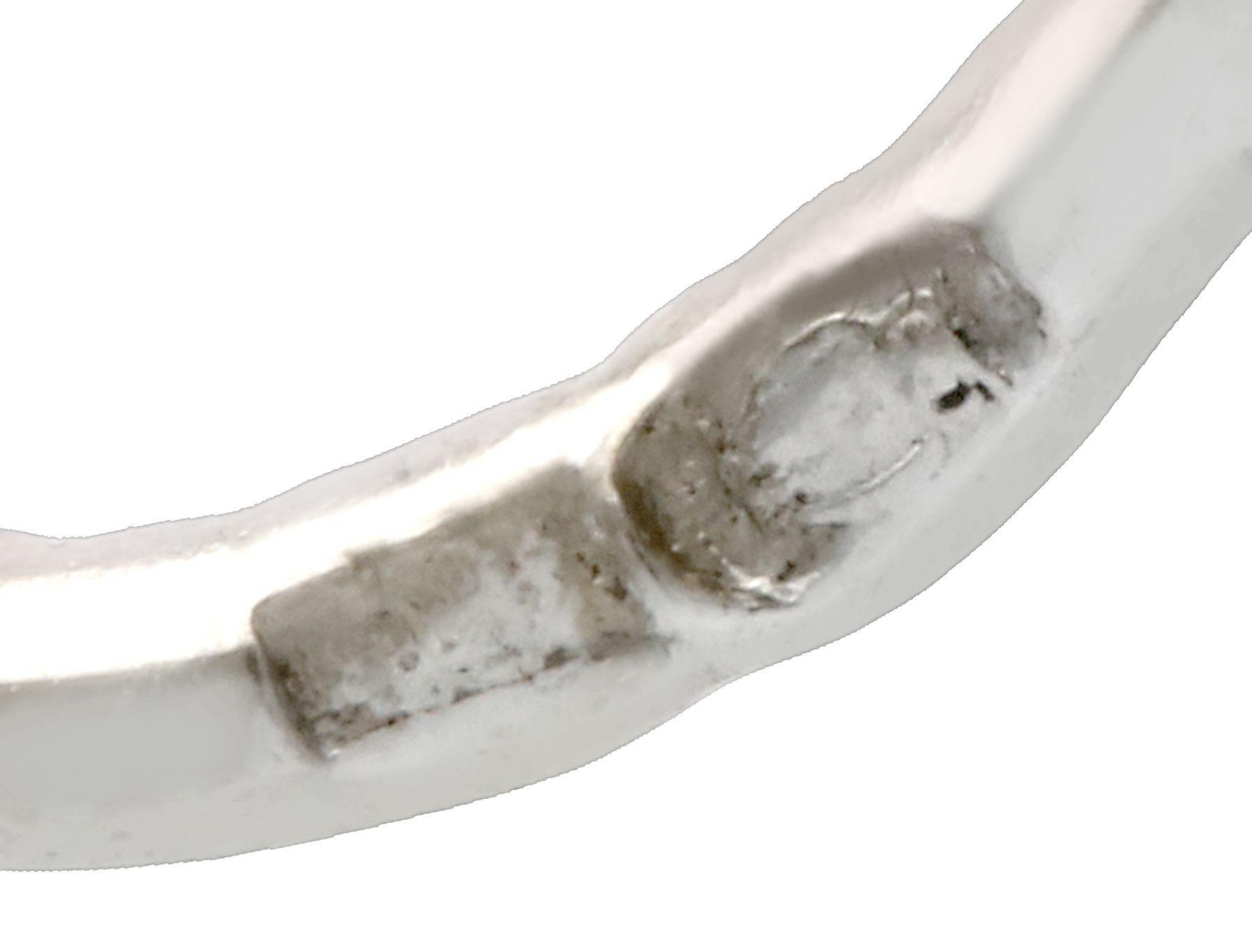 Antique Cultured Pearl 1.10 Carat Diamond Platinum Clip-On Earrings For Sale 3