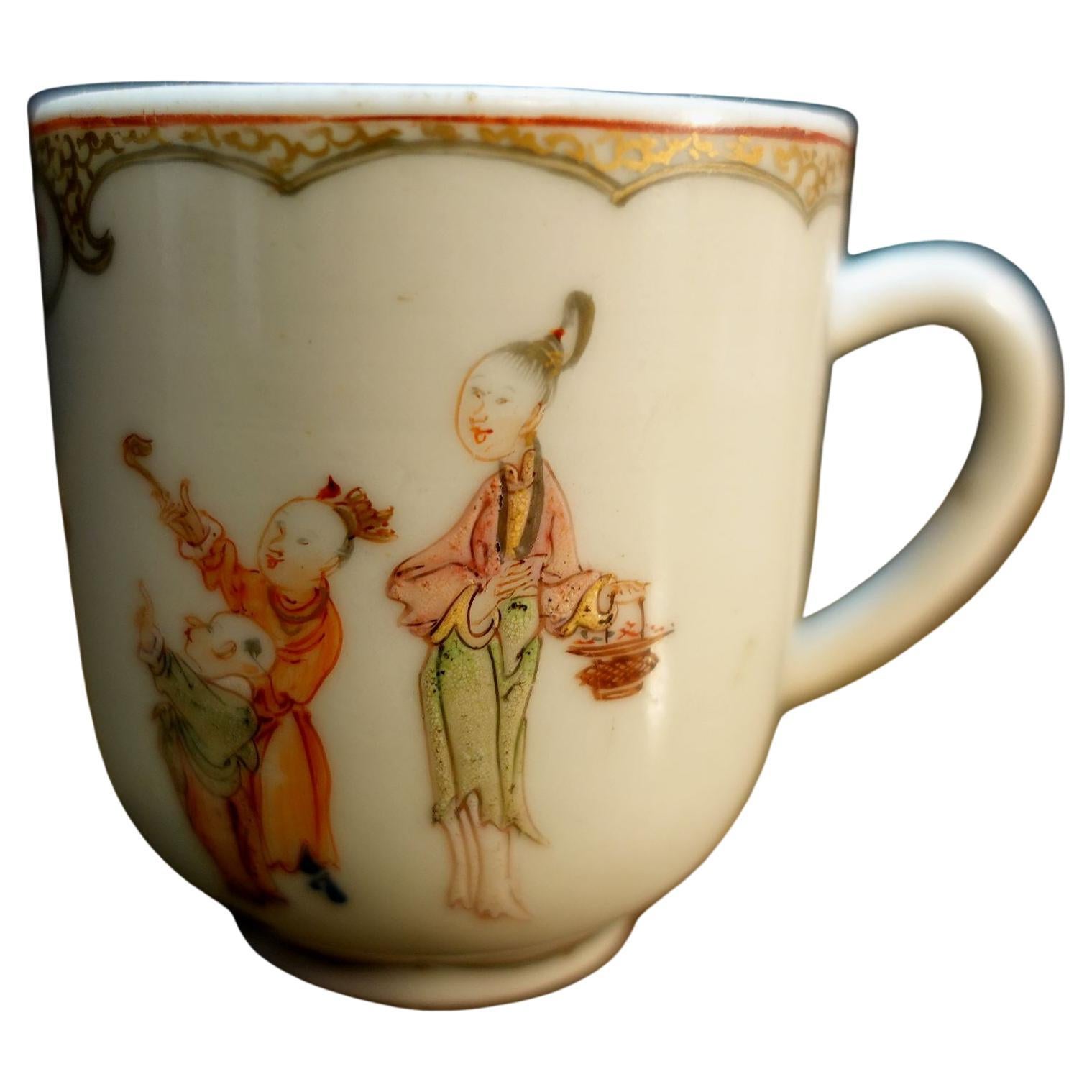 Antique Cup from 18th Century in Qianglong Period, China For Sale