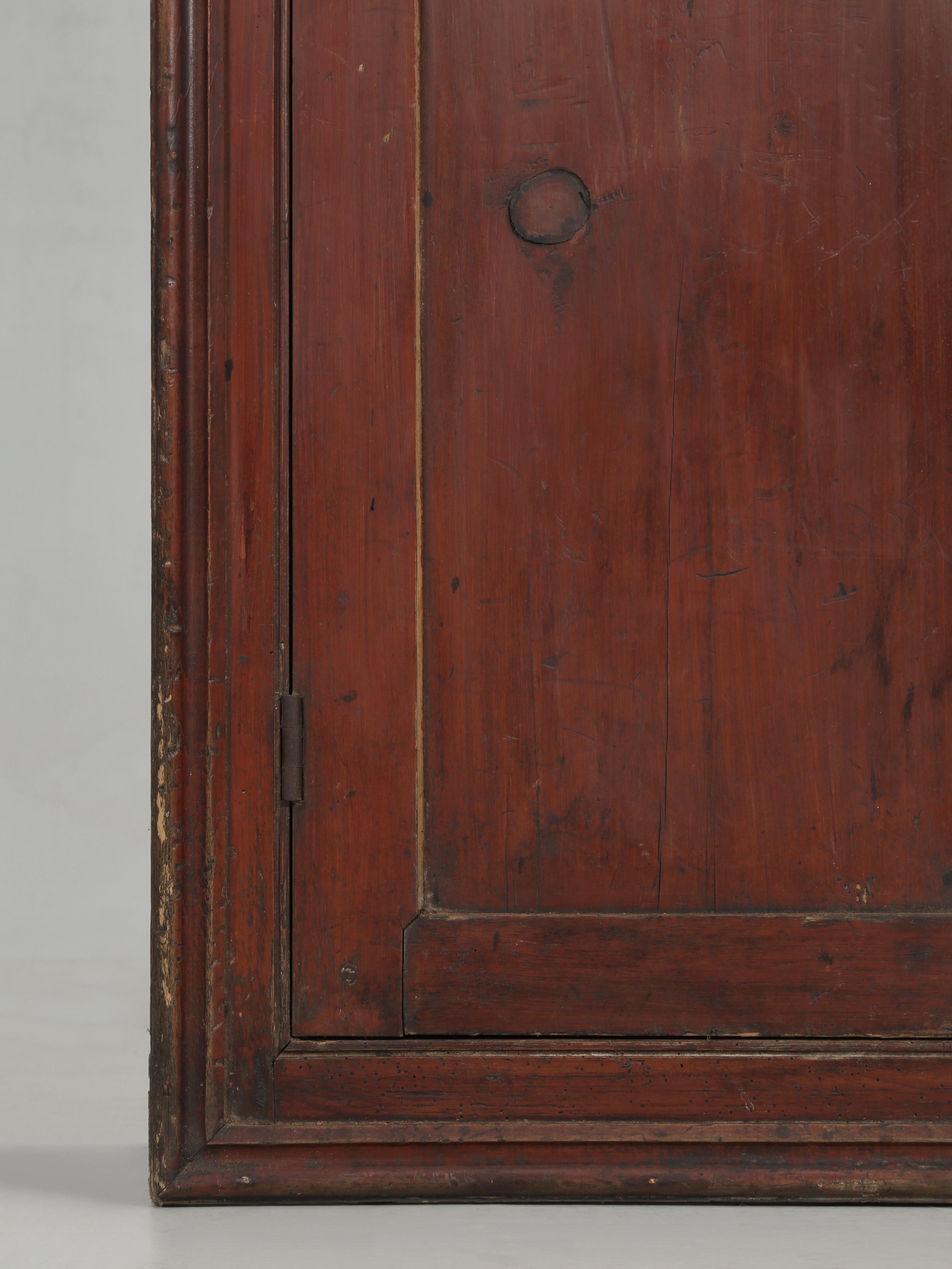 Antique Cupboard from Ireland Great Patina Unrestored Original Paint, C1800's For Sale 3
