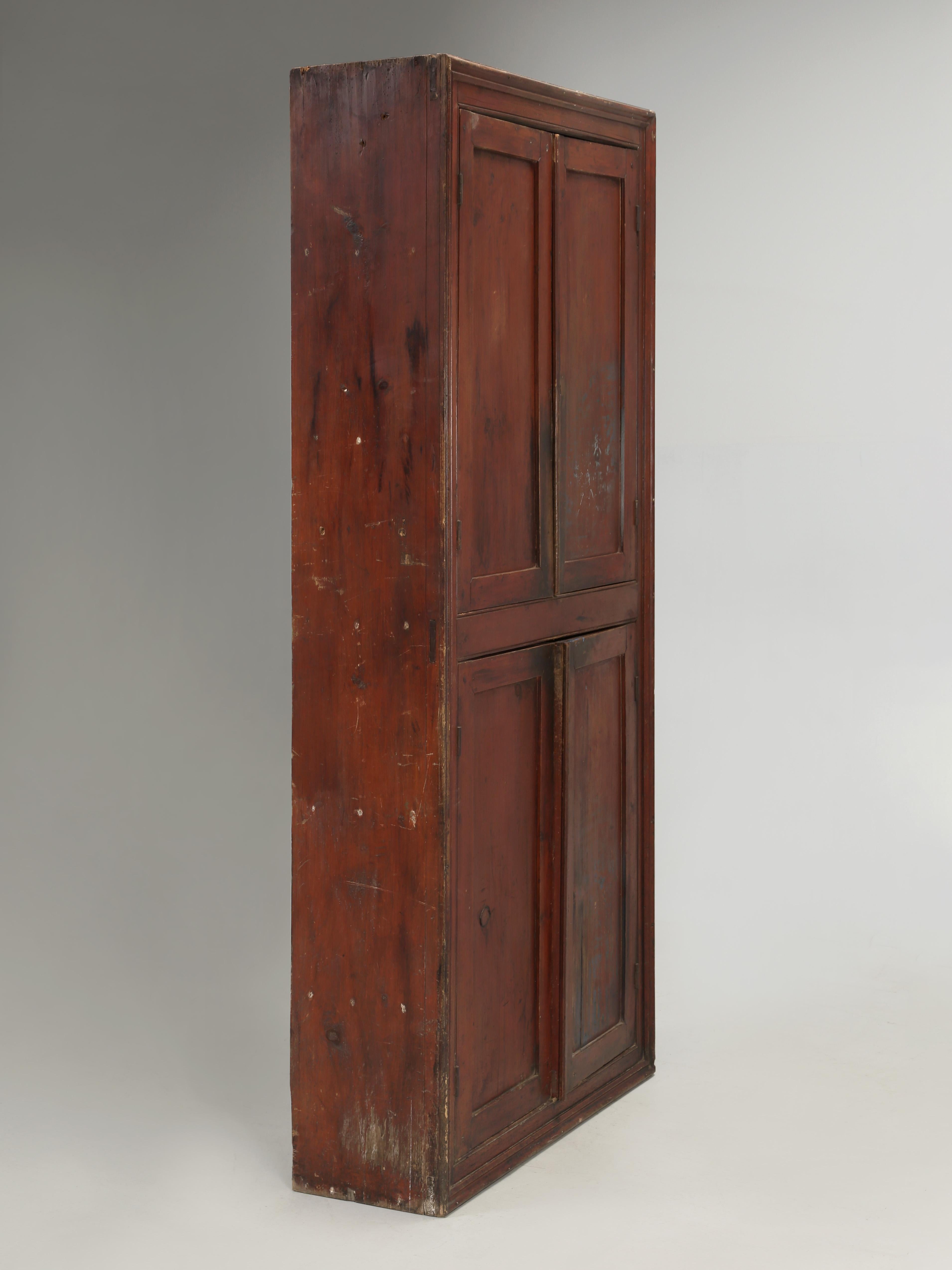 Antique Cupboard from Ireland Great Patina Unrestored Original Paint, C1800's For Sale 4