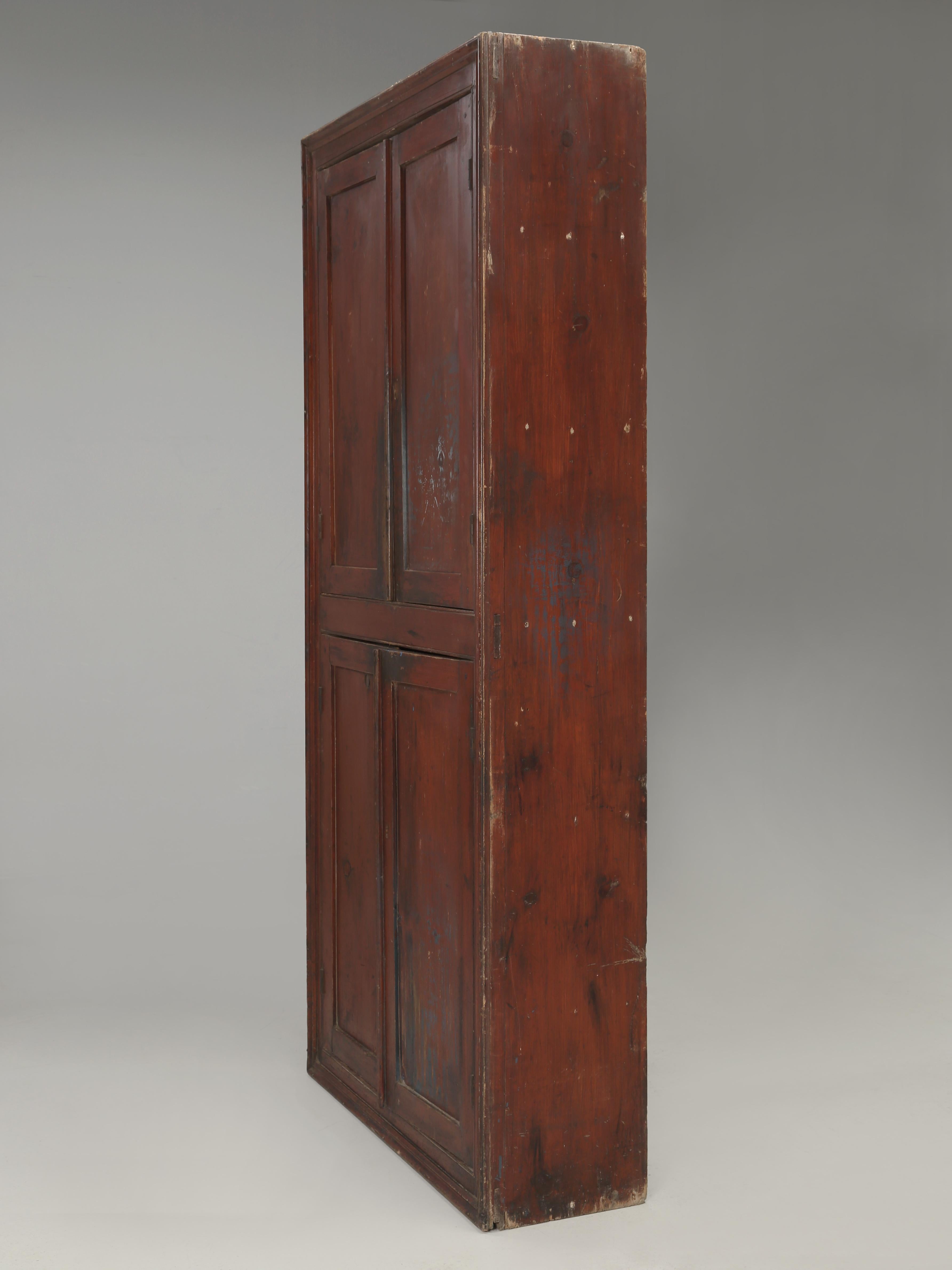 Antique Cupboard from Ireland Great Patina Unrestored Original Paint, C1800's For Sale 5