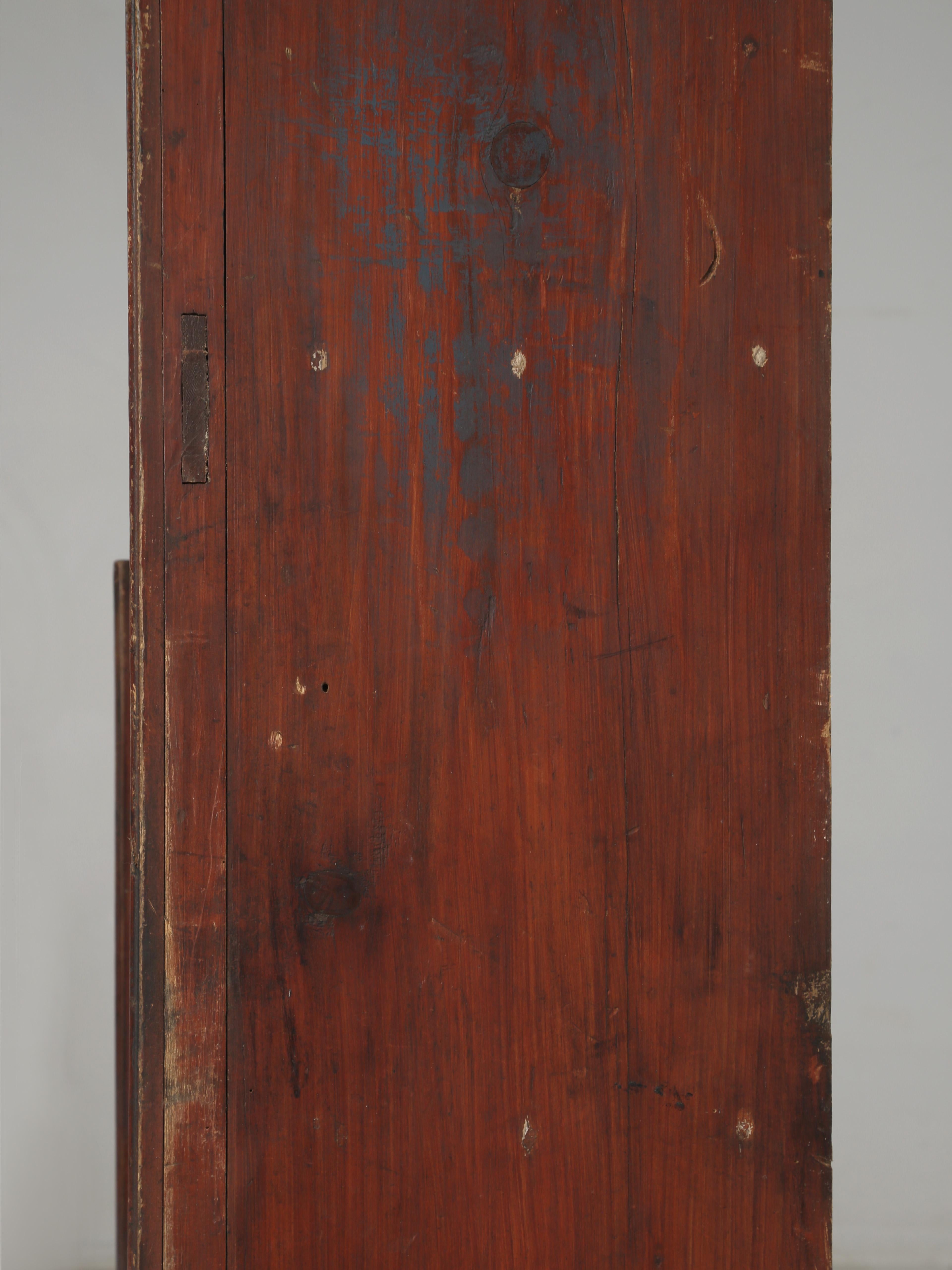 Antique Cupboard from Ireland Great Patina Unrestored Original Paint, C1800's For Sale 6