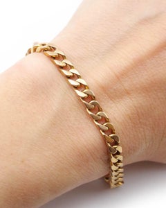 Antique curb bracelet in 18 karat gold