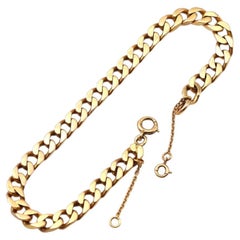 Antique curb bracelet in 18 karat gold