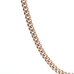 Antique Curb Chain With Dog Clip, 14K Yellow Gold, Victoria