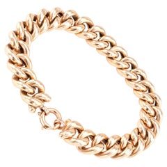 Antique Curb Link Gold Bracelet