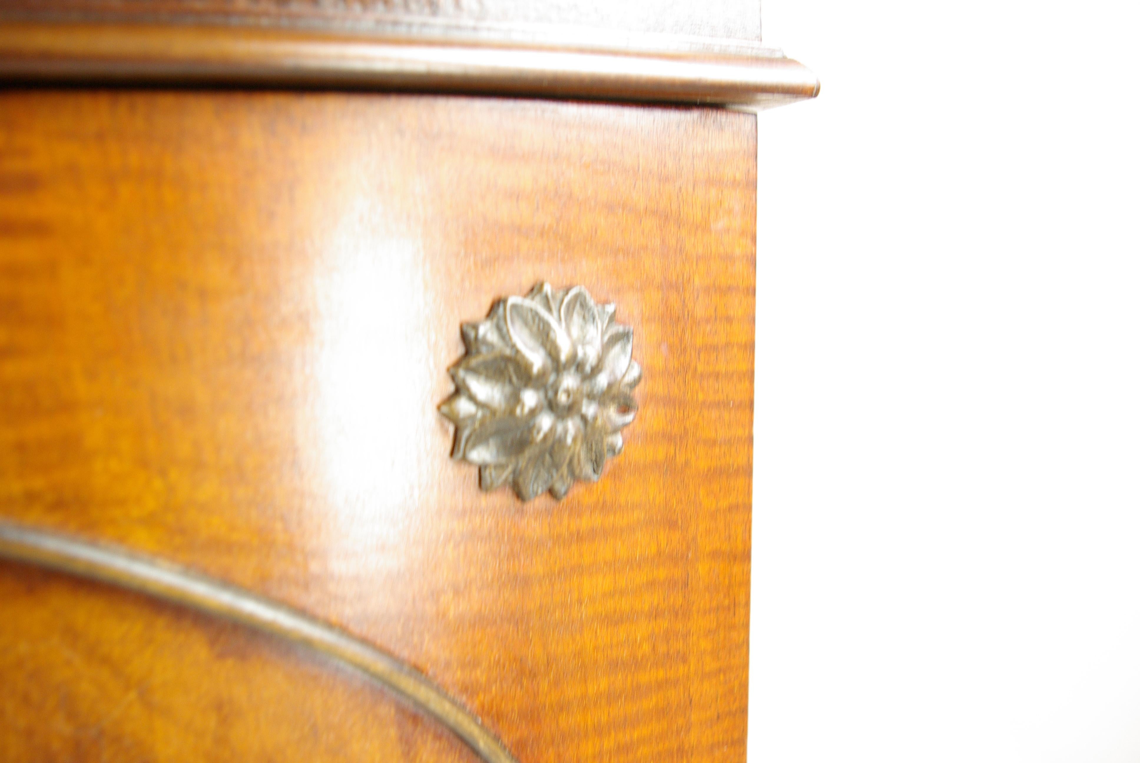 antique walnut china cabinet