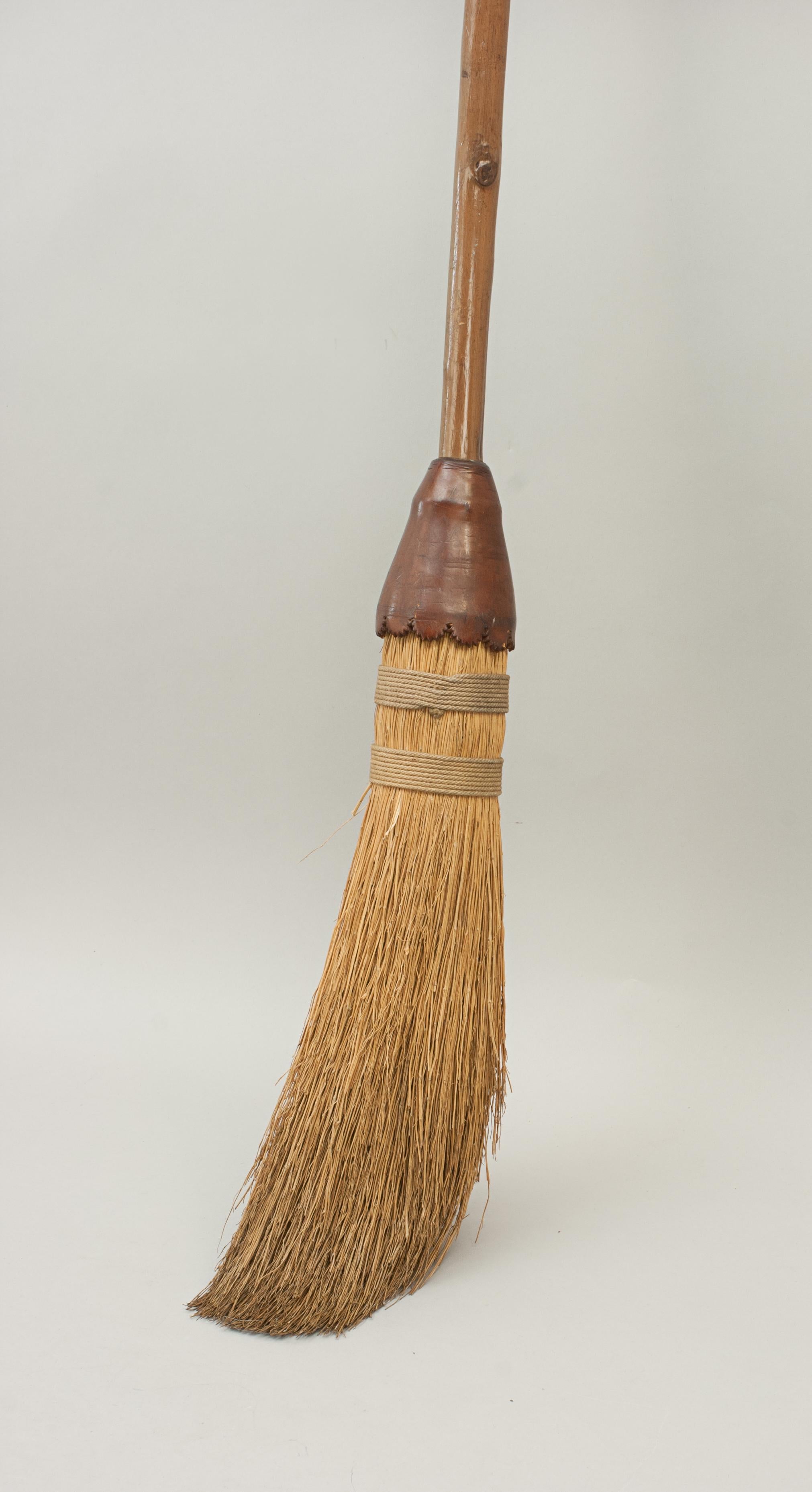 vintage curling broom