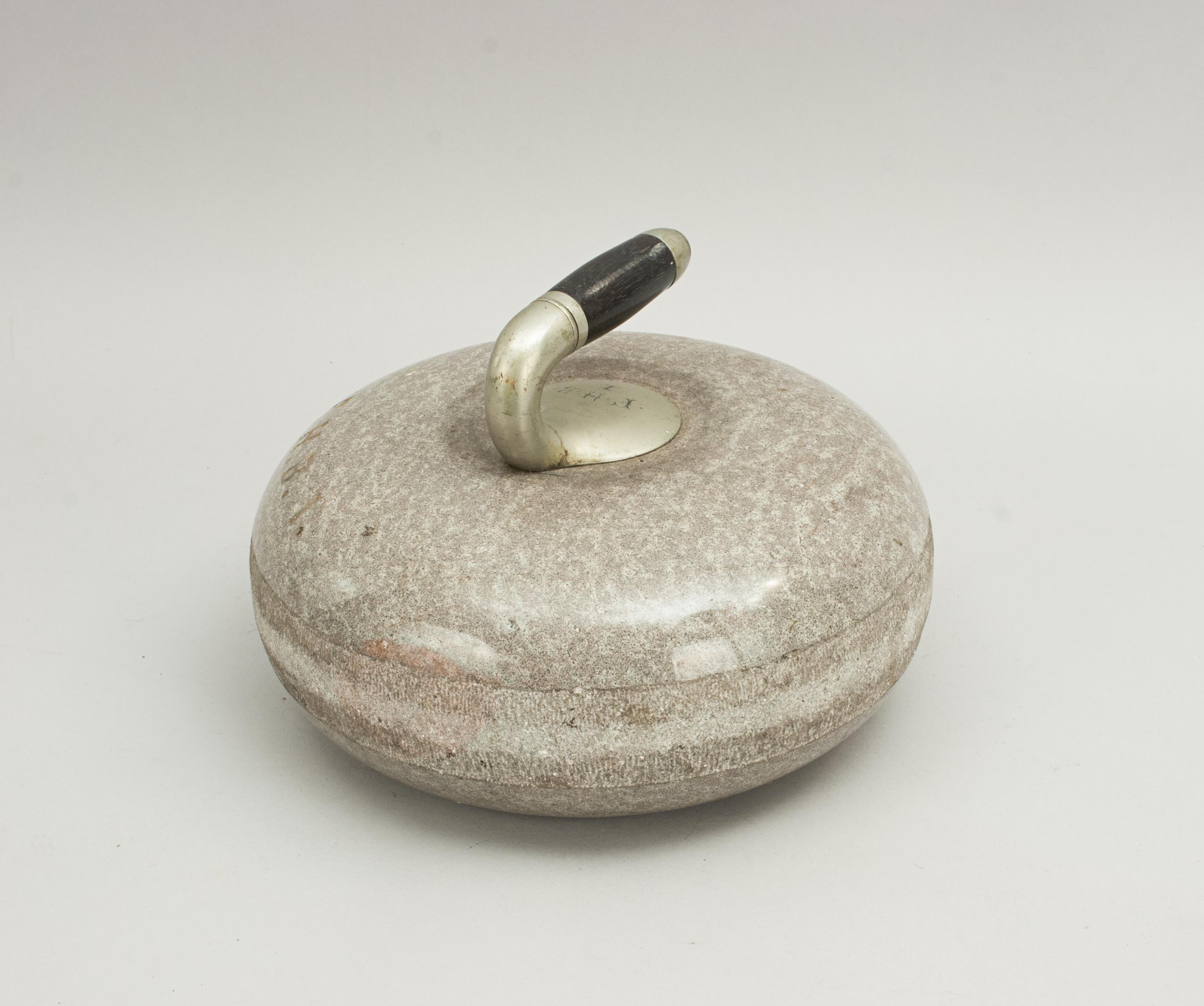 bottom of a curling stone