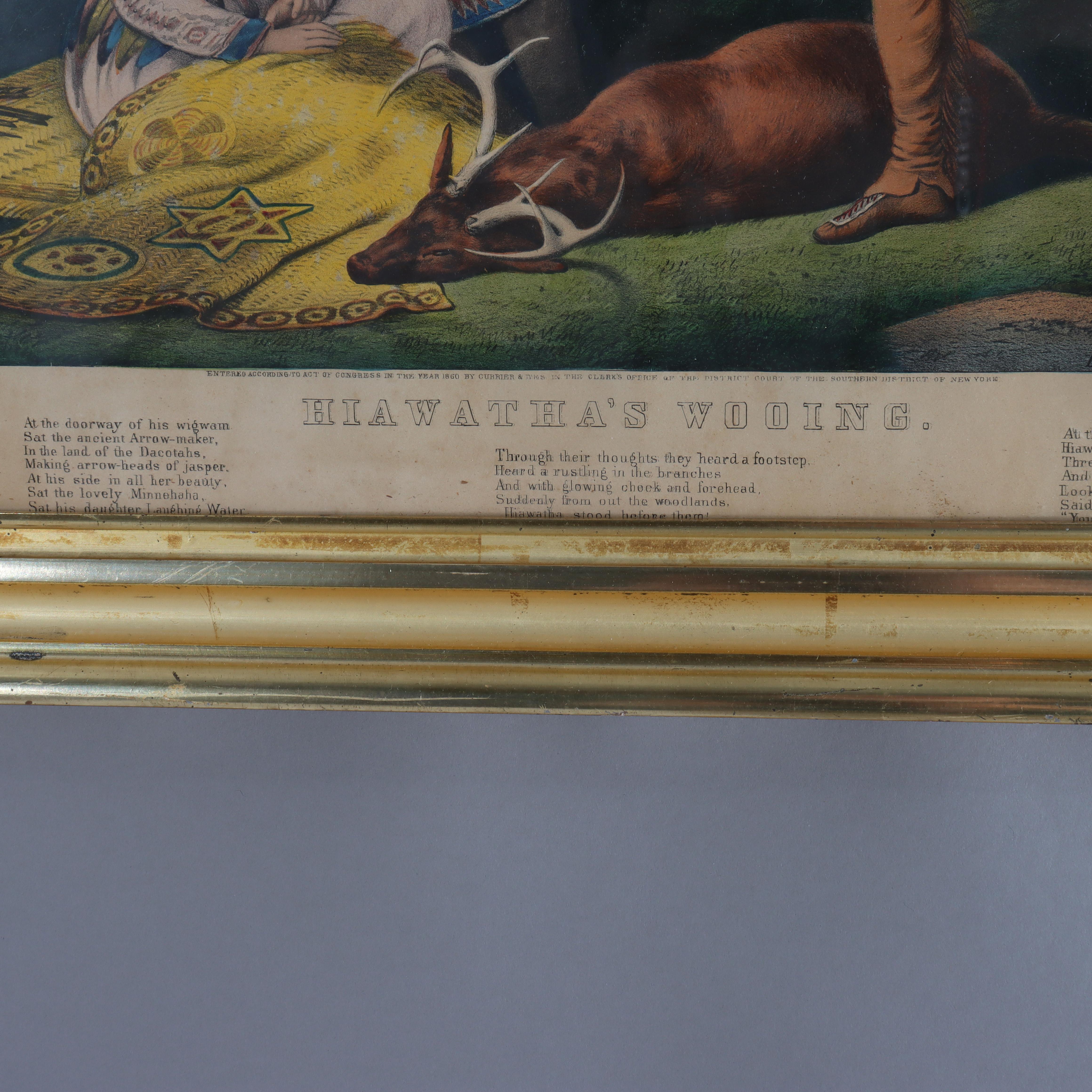 Lithographie ancienne de Currier & Ives 