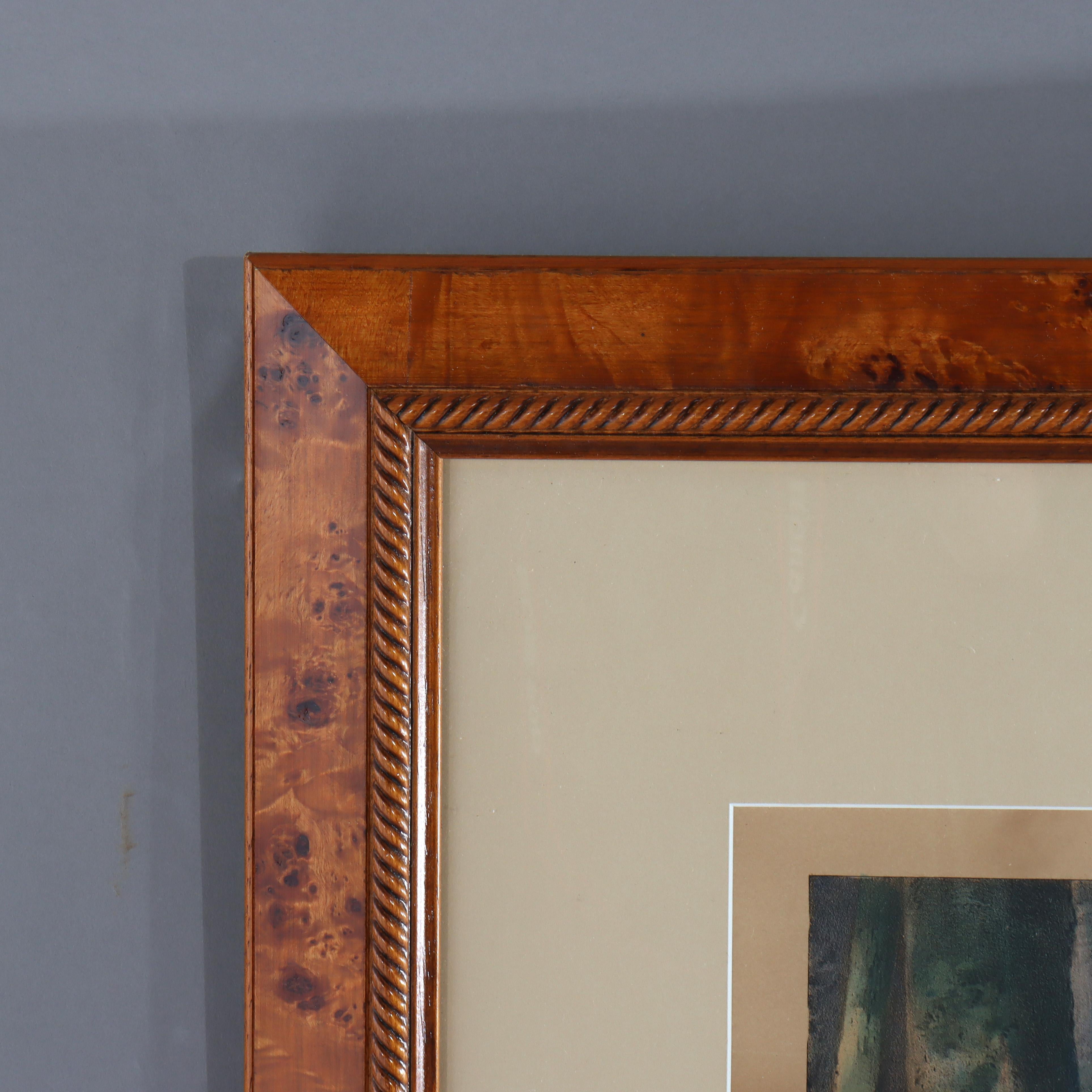 Antike Currier & Ives Hand getönten Lithographie 