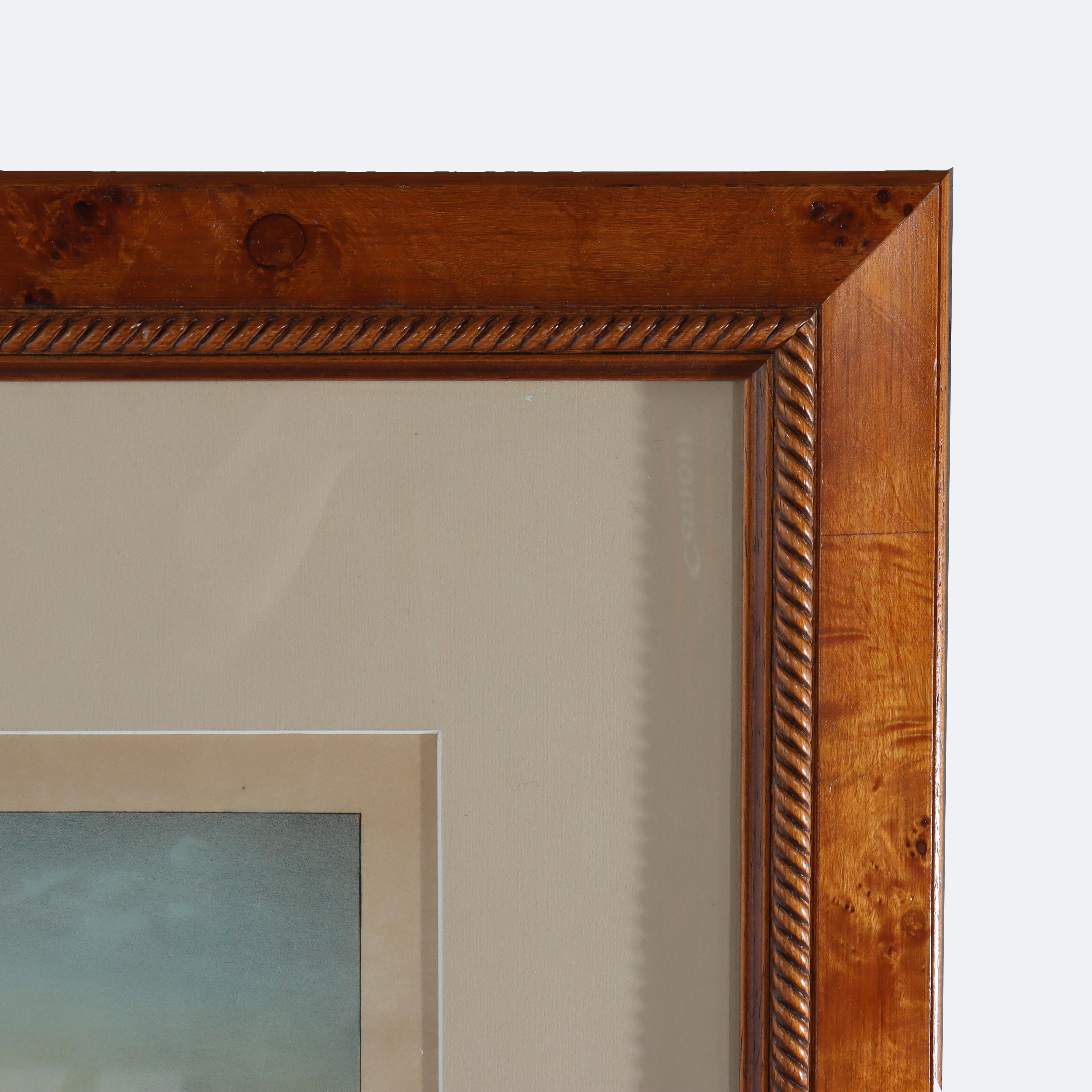 Antike Currier & Ives Hand getönten Lithographie 