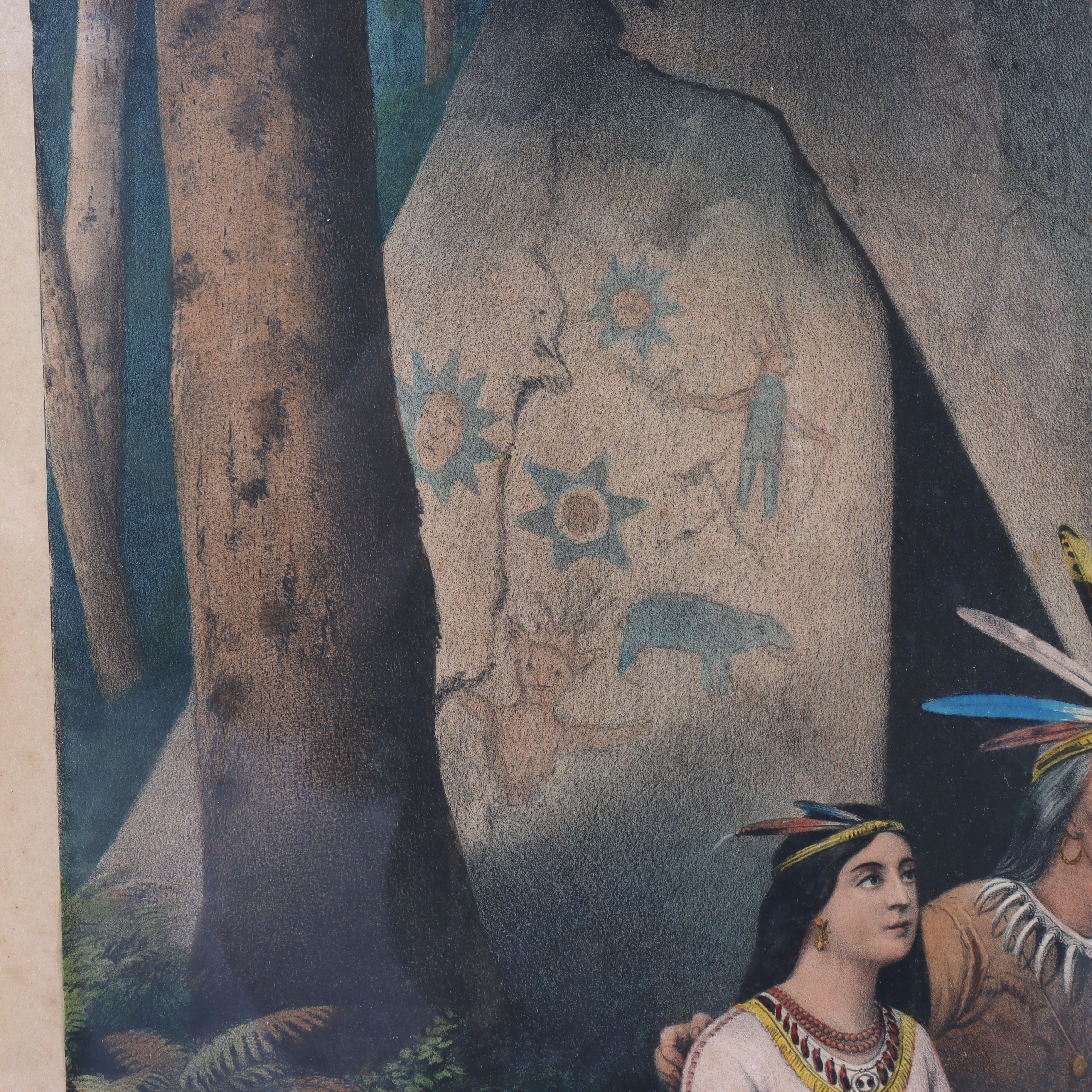 Lithographie ancienne de Currier & Ives 