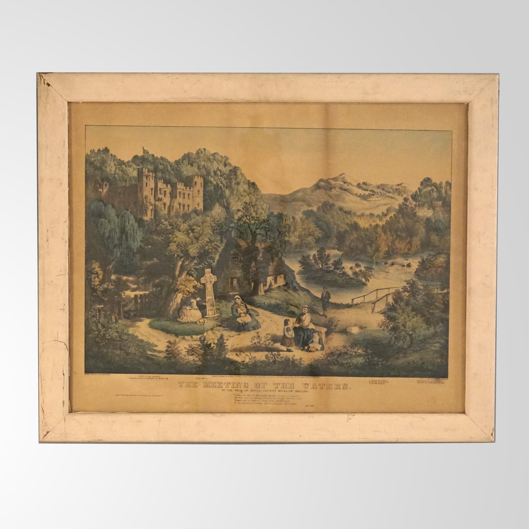 Grabado antiguo de Currier & Ives - El encuentro de las aguas S. XIX

Medidas - 25,5 