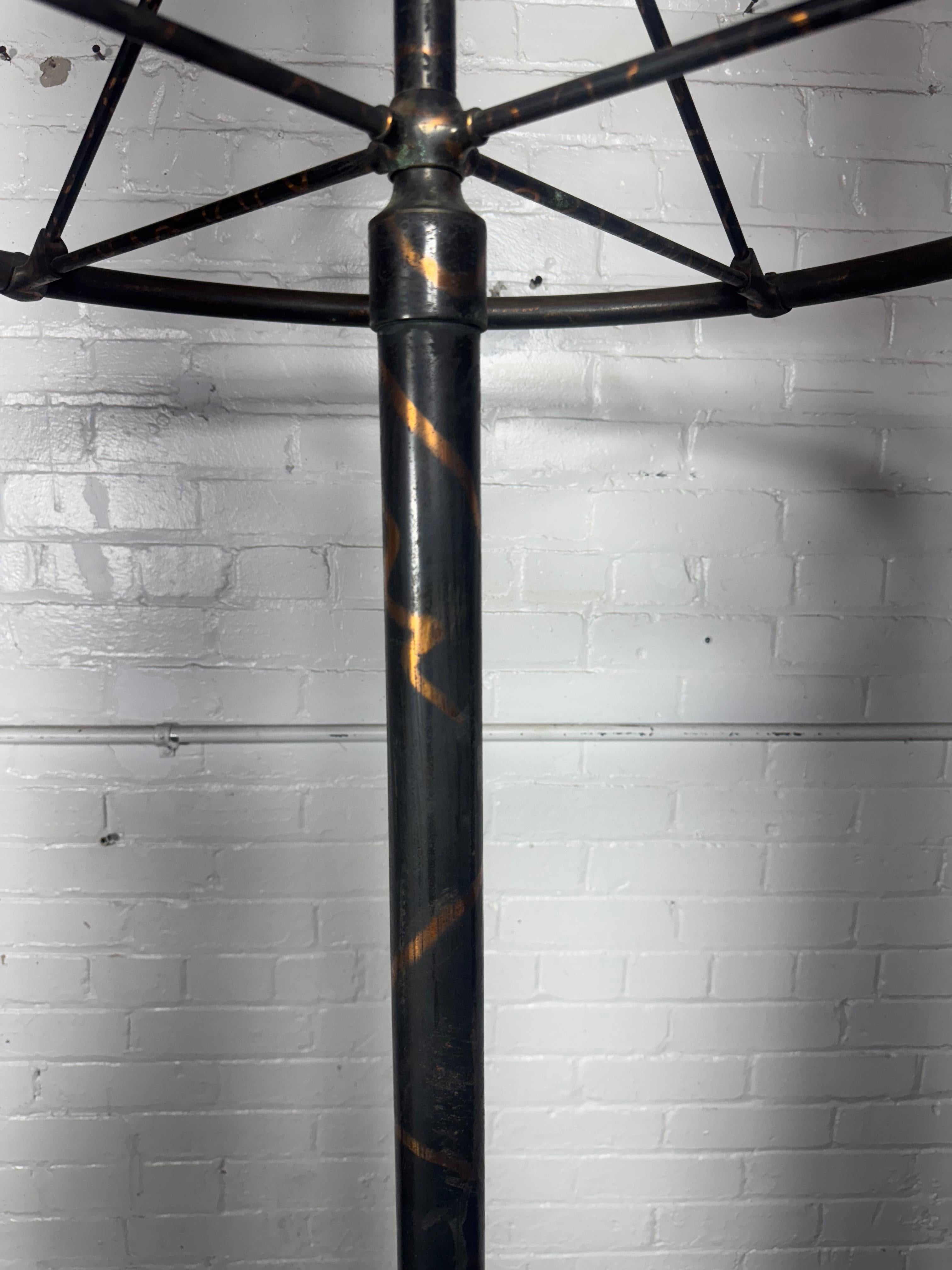 Antique Curtis Ledger Flashed Copper (JAPANED) Garment Rounder For Sale 1