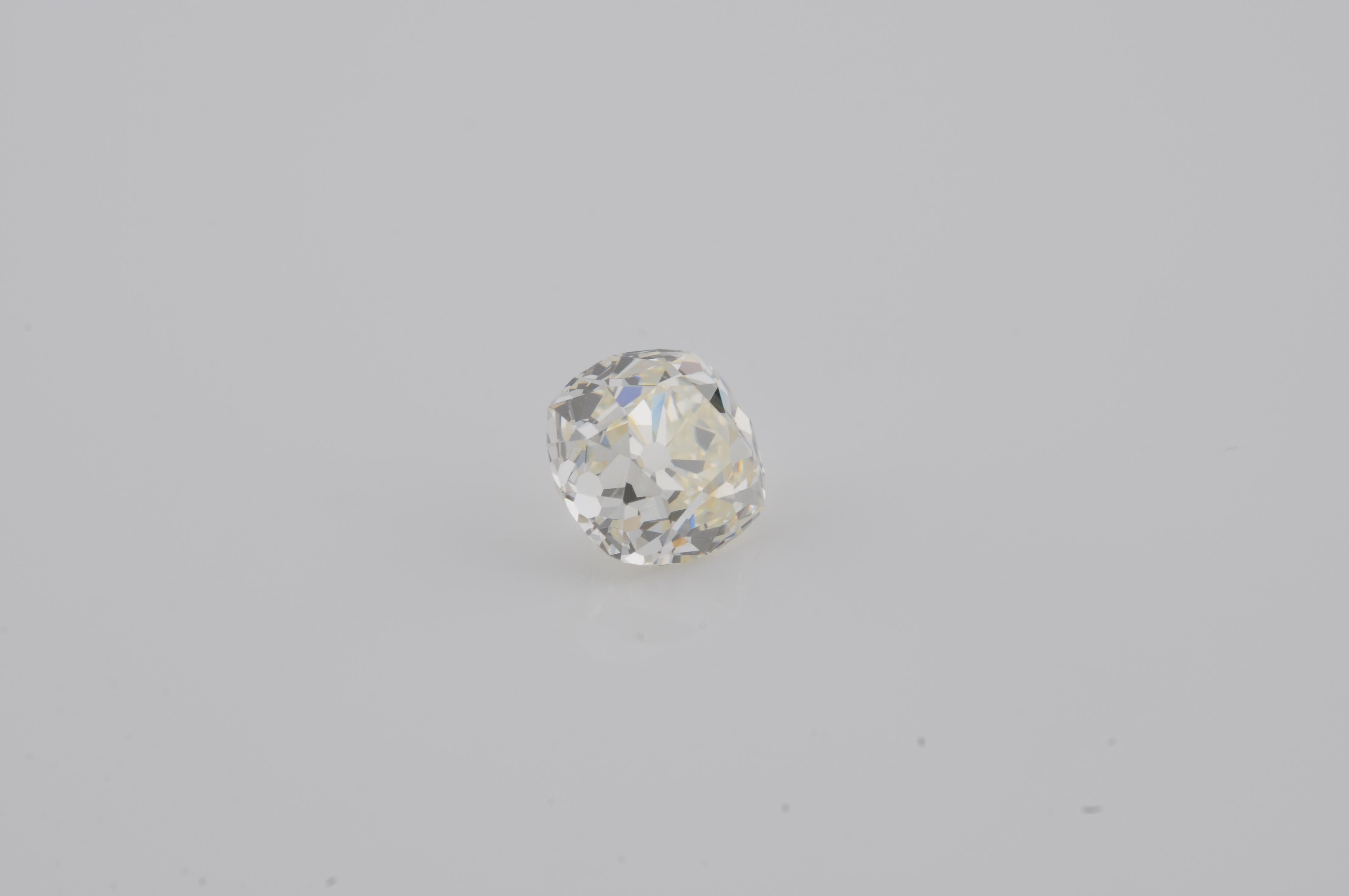 Antiker Diamant im Kissenschliff - 2,47ct im Angebot 5