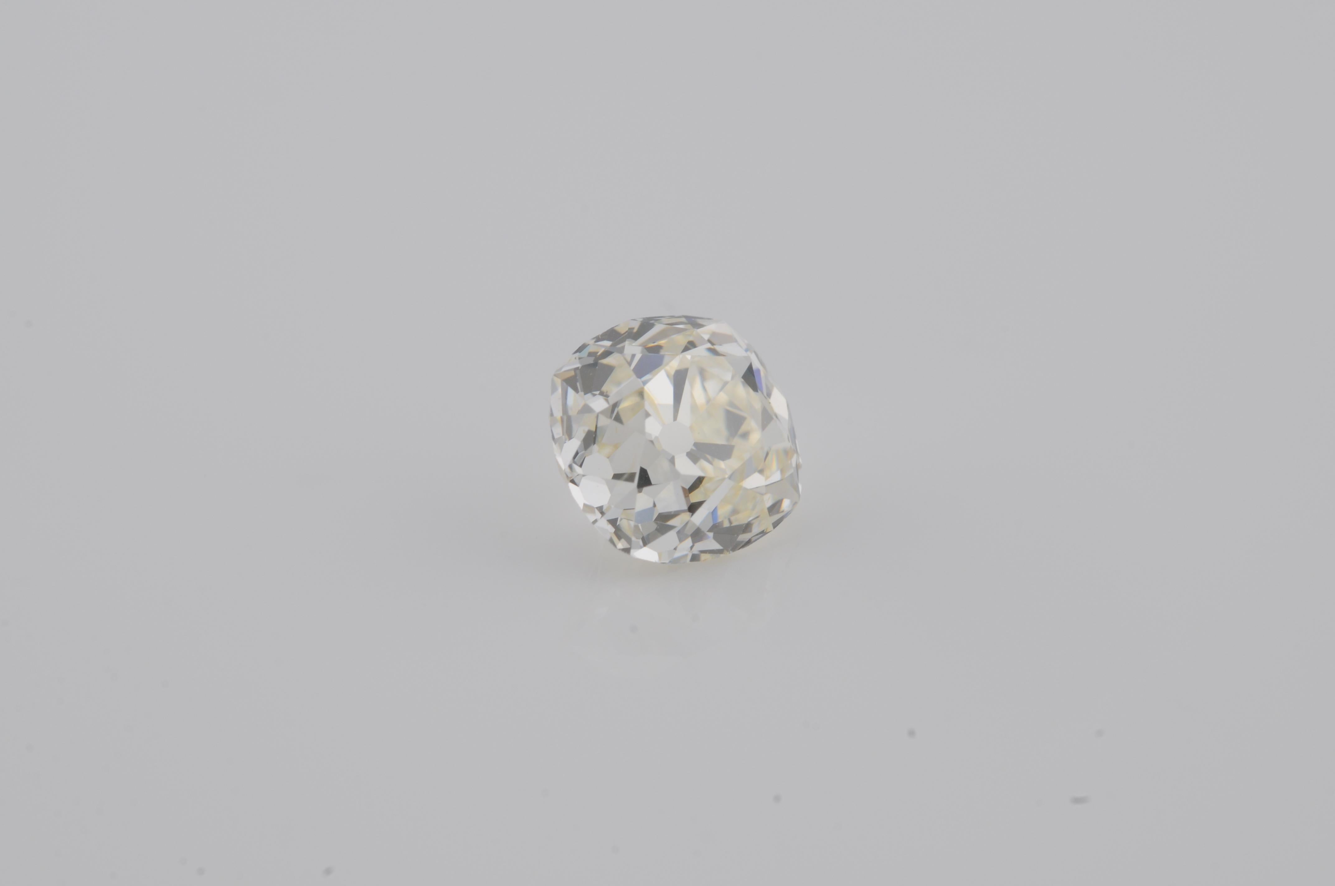 Antiker Diamant im Kissenschliff - 2,47ct im Angebot 6