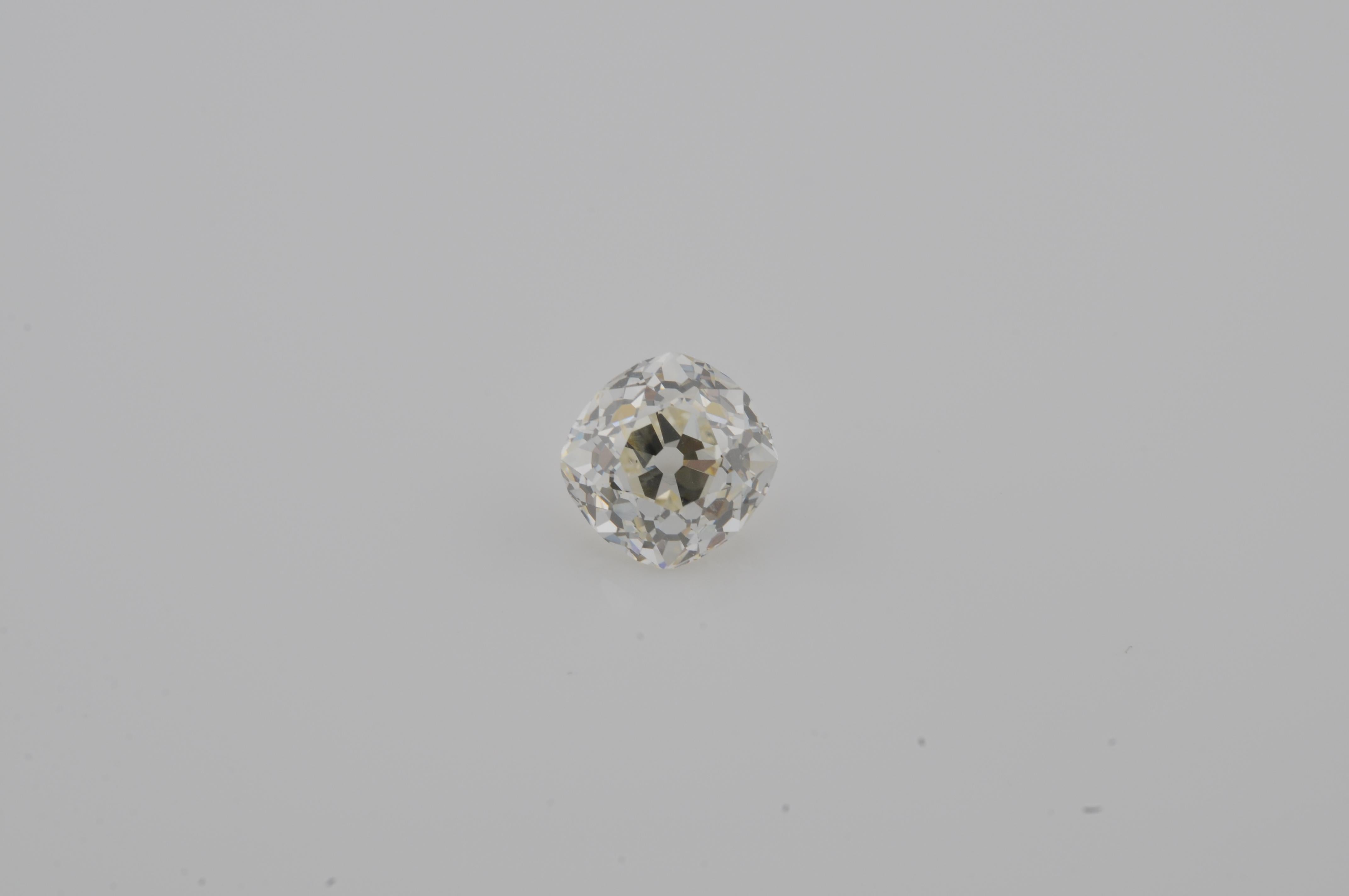 Antiker Diamant im Kissenschliff - 2,47ct für Damen oder Herren im Angebot