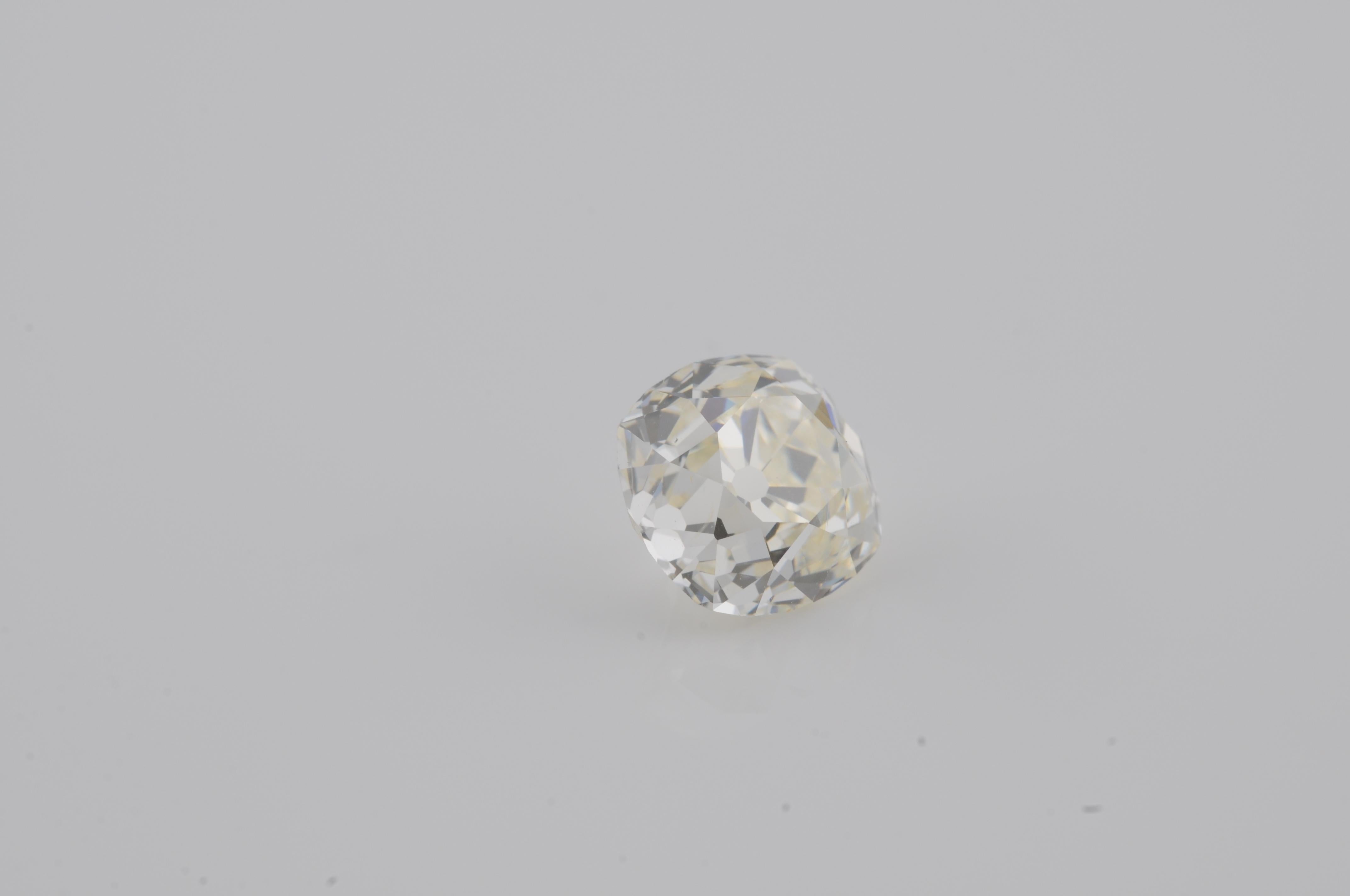 Antiker Diamant im Kissenschliff - 2,47ct im Angebot 4