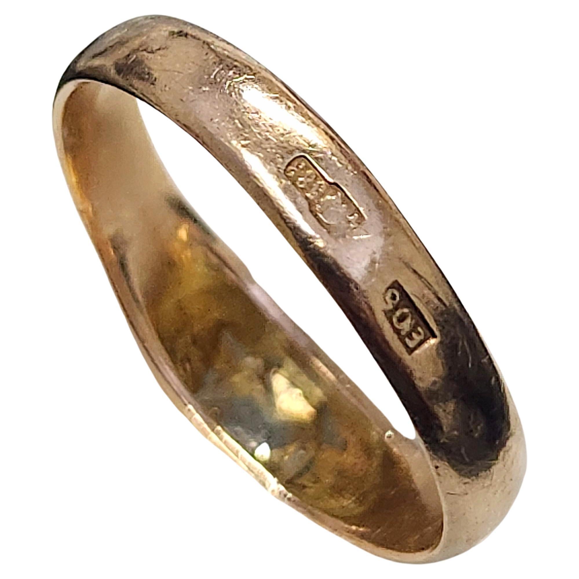 Antiker Diamant Gold Solitär Ring mit Kissenschliff im Angebot 3