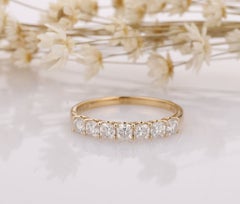 Antike Cushion Cut Moissanite Hochzeit Band 925 Sterling Silber Jahrestag Geschenk