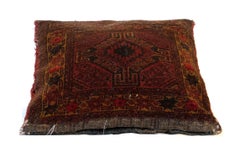 Antique Cushion, Brown Handwoven Decorative Pillow, Bench Cushion Cover