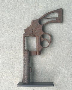 Armazón de pistola Colt 38 antiguo modelo policial montado a medida (inutilizable)