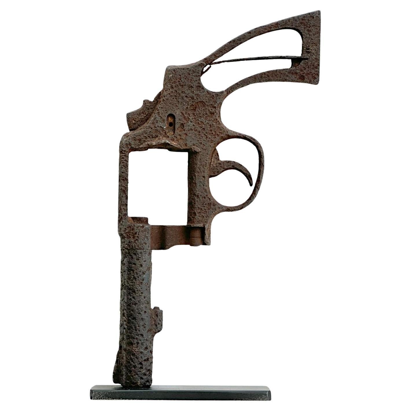 Armazón de pistola Colt 38 antiguo modelo policial montado a medida (inutilizable)