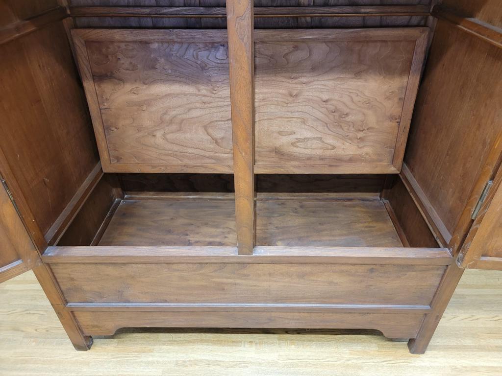 Antique Custom Shanxi Province Elmwood Cabinet - Pair For Sale 6