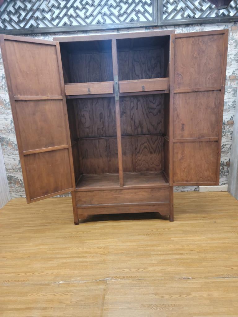 Antique Custom Shanxi Province Elmwood Cabinet - Pair For Sale 10