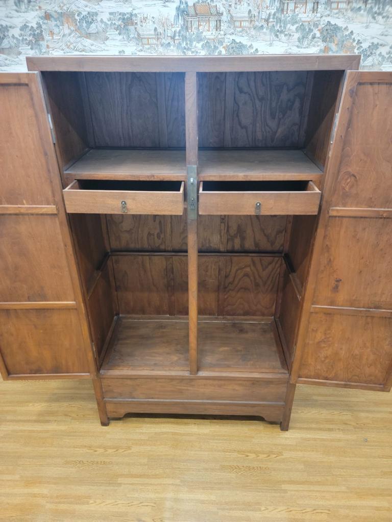 Antique Custom Shanxi Province Elmwood Cabinet - Pair For Sale 11