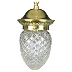 Antique Cut Glass Pendant Light