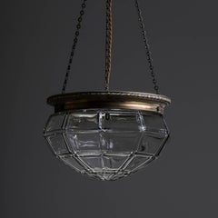 Antique Cut Glass Plafonnier