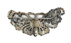 Antique Cut Steel Butterfly Brooch