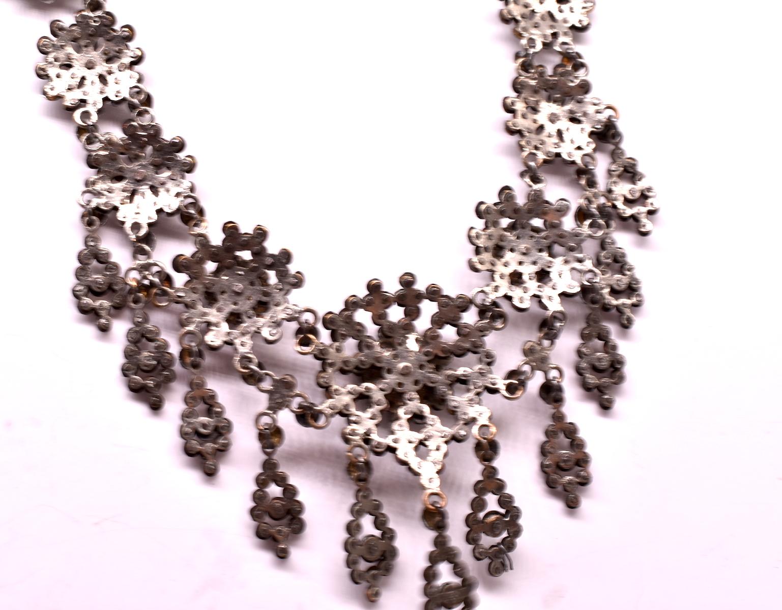 Antique Cut Steel Necklace 12