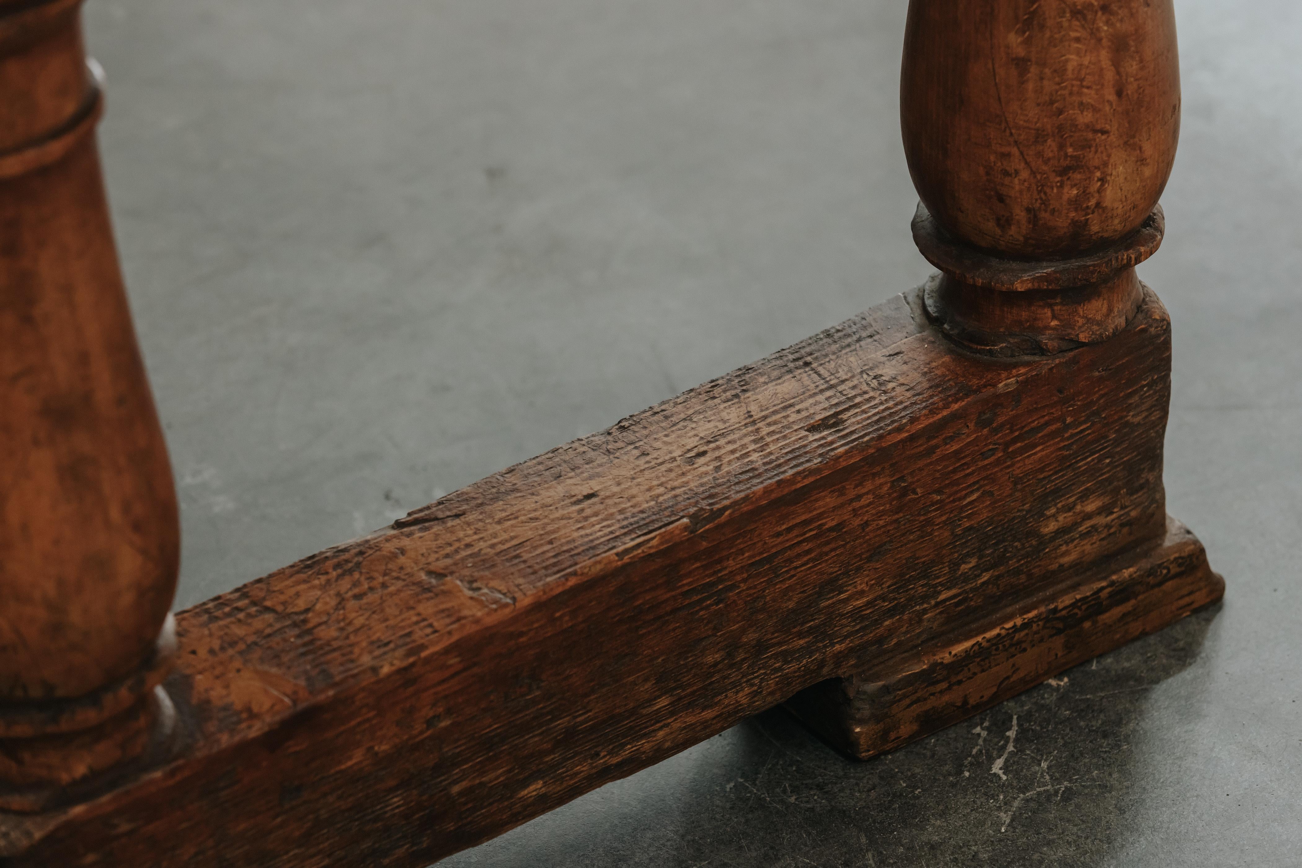 Antique Cutting Board Table From Switzerland, Circa 1920 For Sale 2
